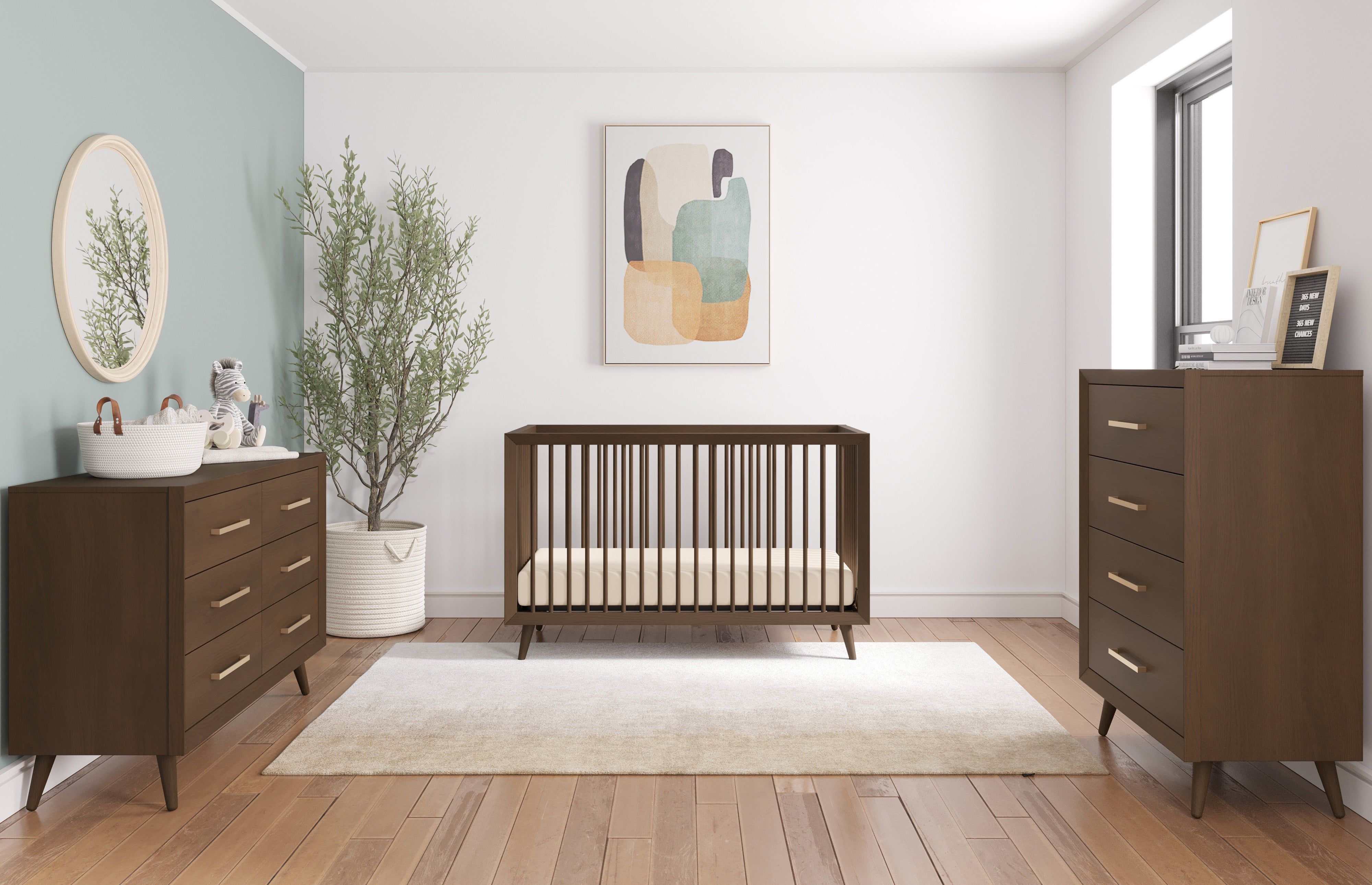 Cranbrook 4-in-1 Convertible Crib, Toasted Chestnut