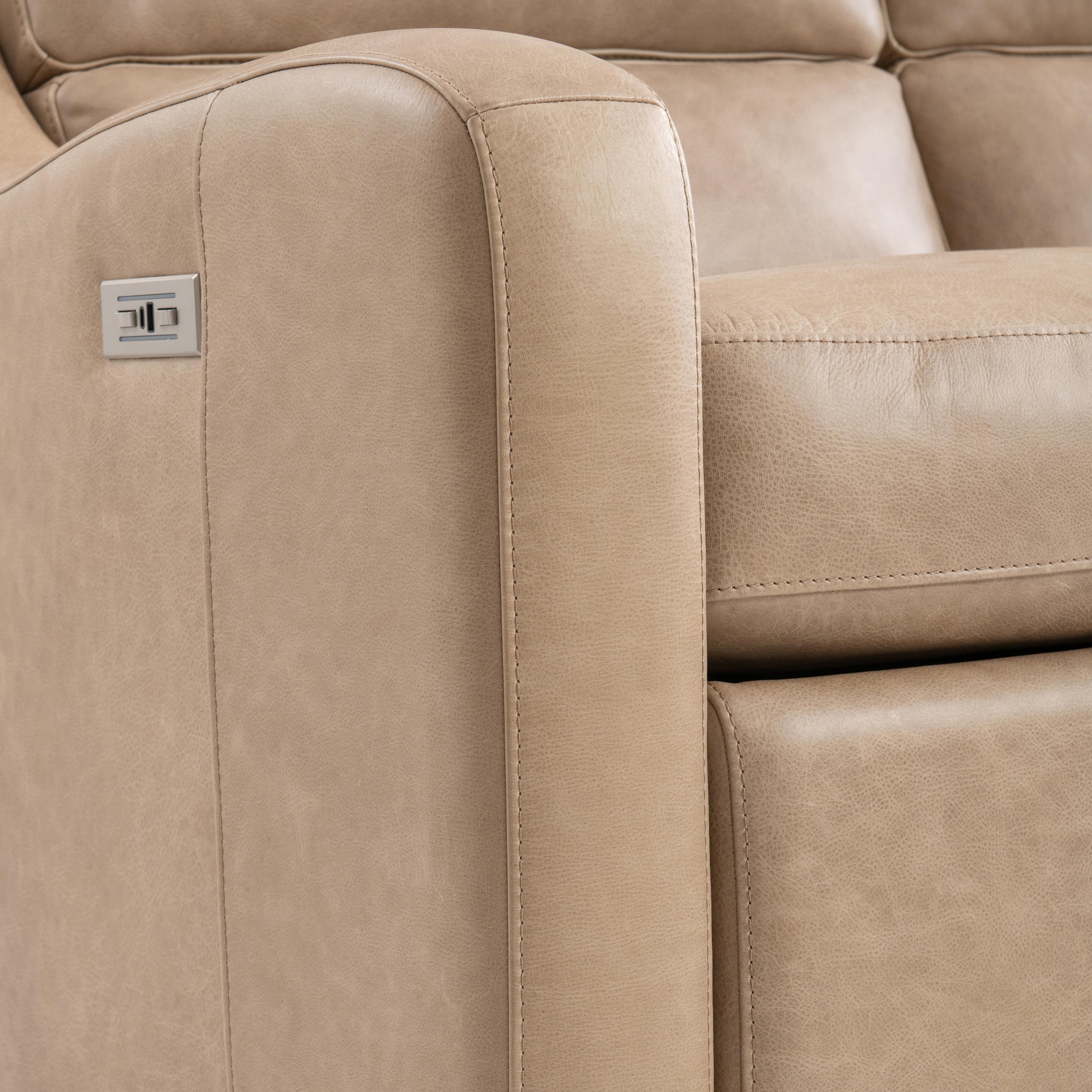 Bernhardt Furniture Ventura Leather Power Motion Sofa
