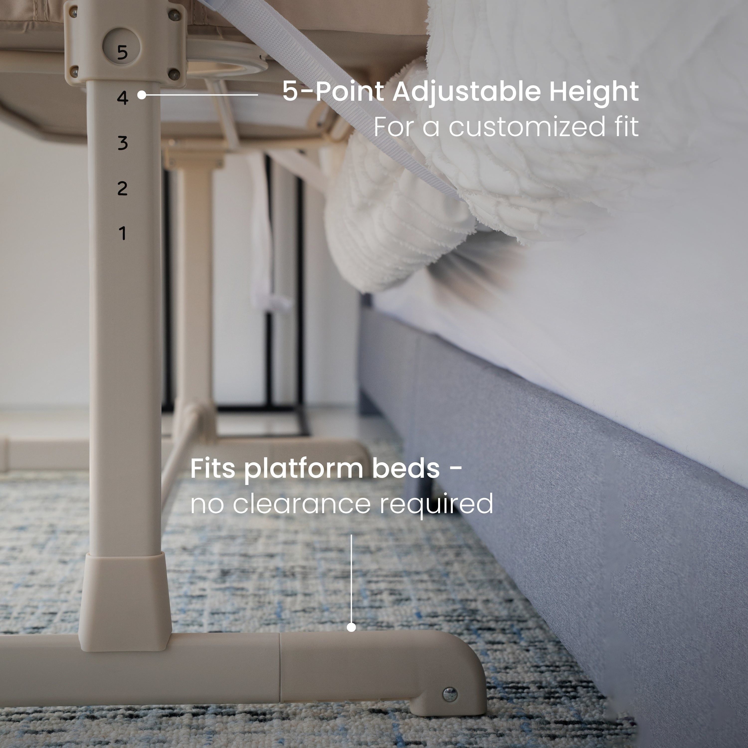 2-in-1 Bedside Bassinet Sleeper