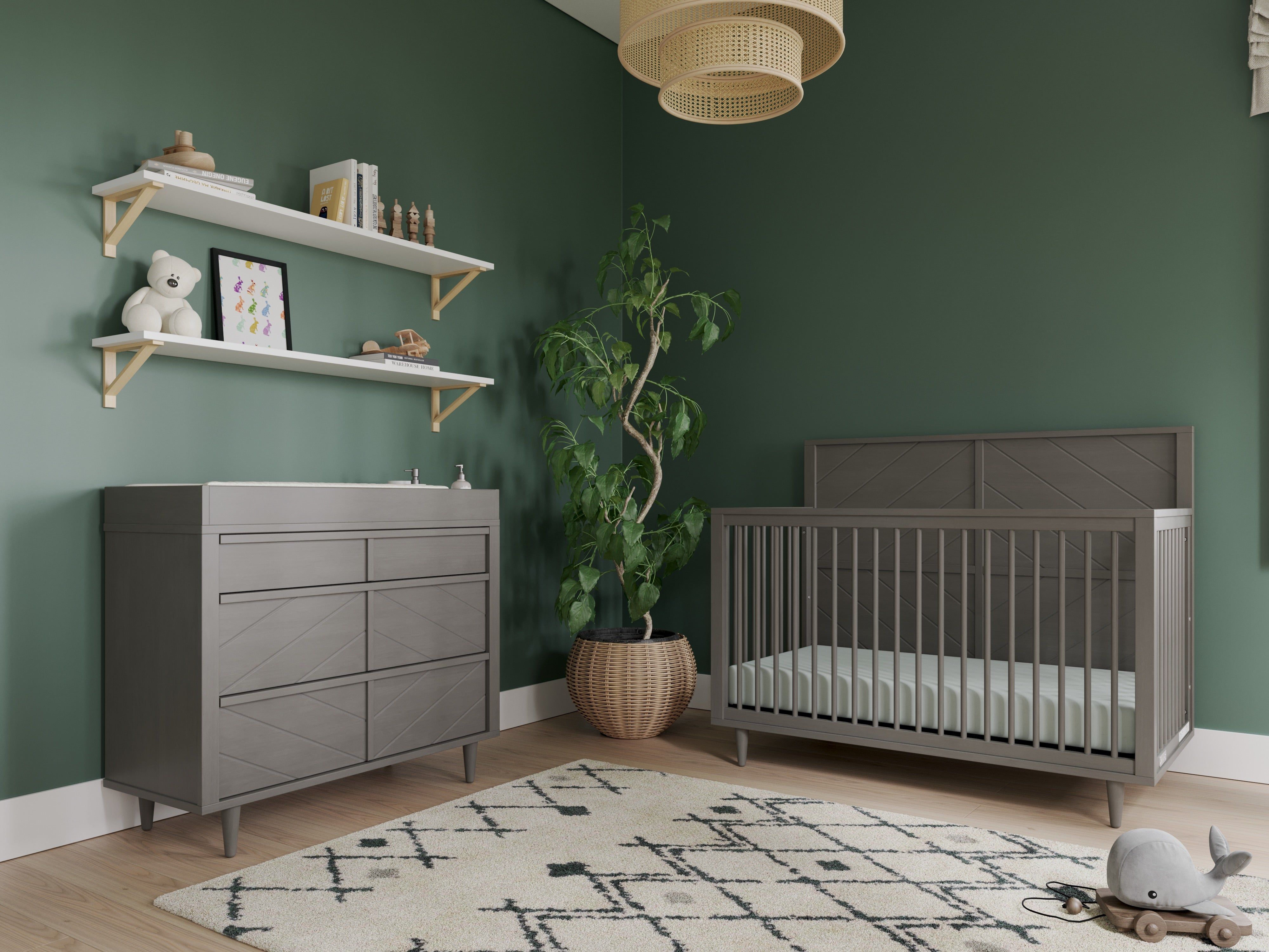 Surrey Hill 3 Drawer Dresser in Lunar Gray