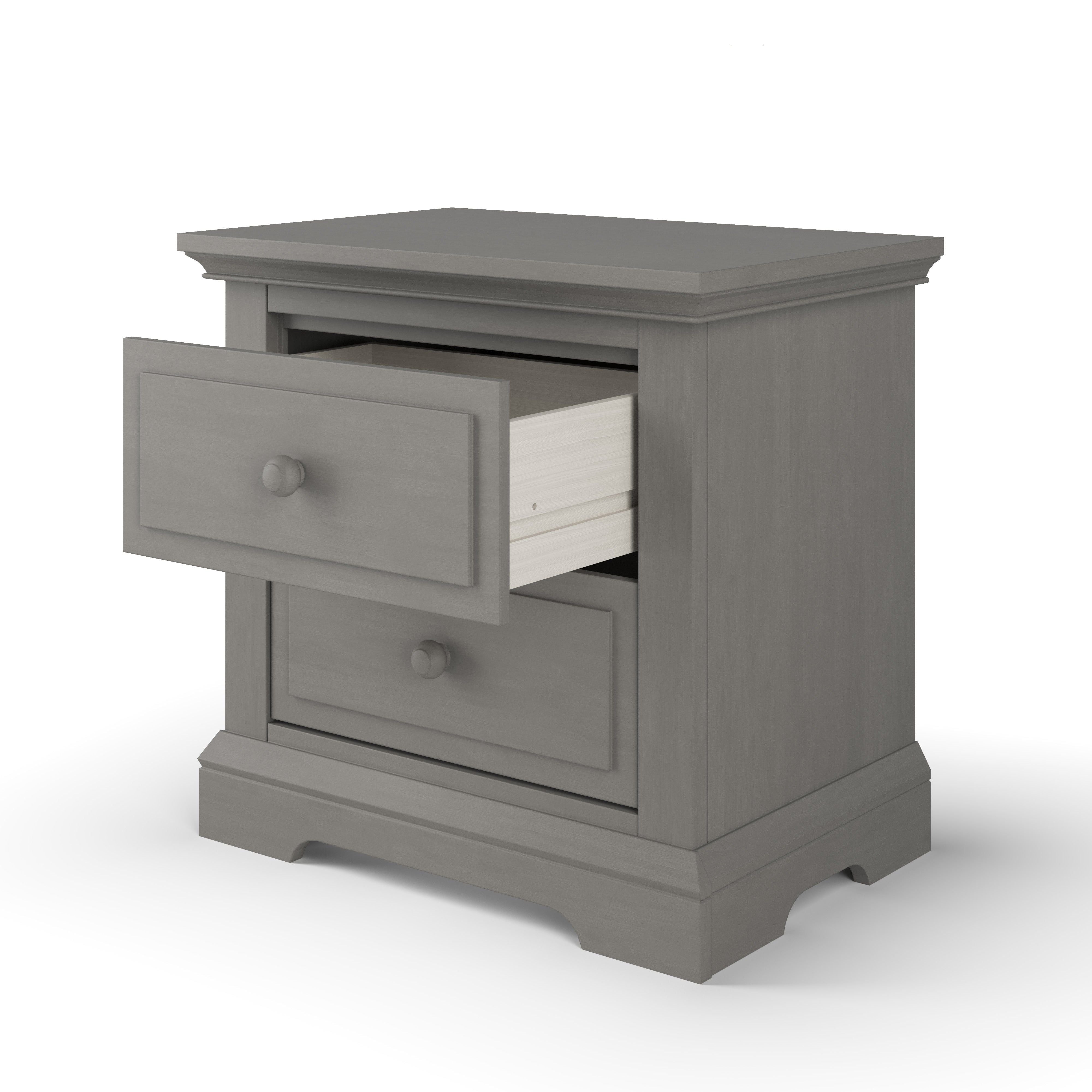 Jordyn Nightstand, Ready-to-assemble, Lunar Gray