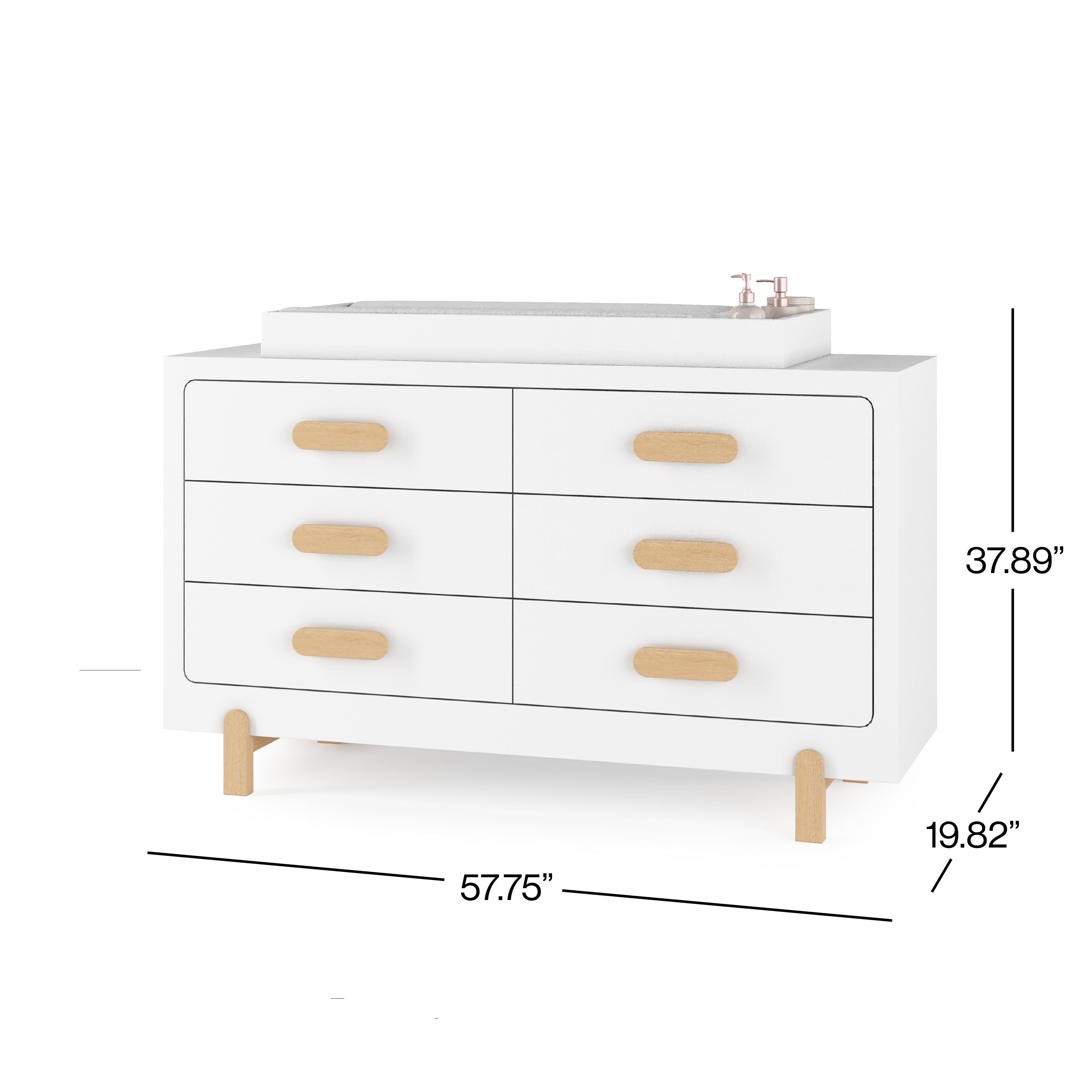 Legacy Changing Table Topper, Matte White