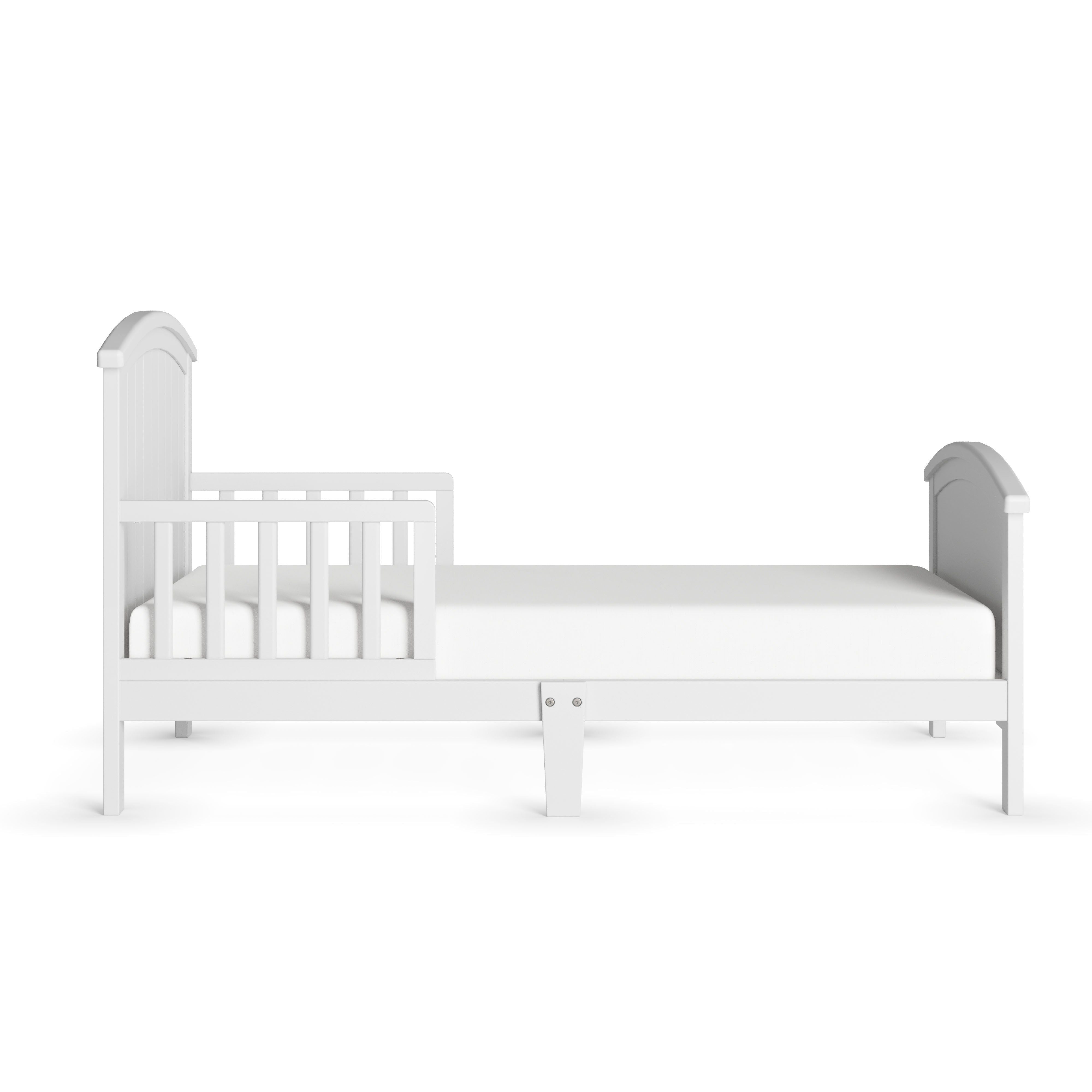 Hampton Toddler Bed, Matte White