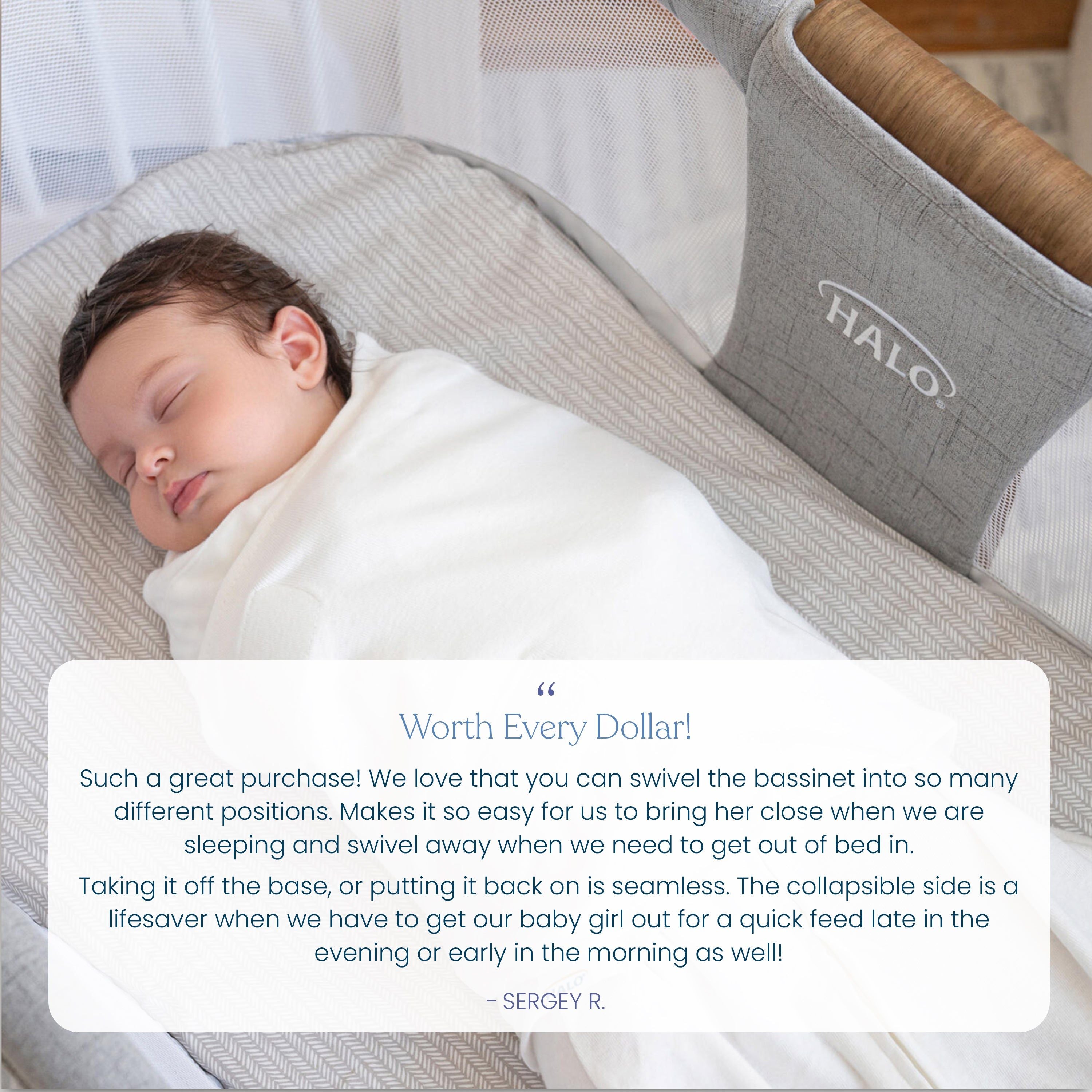 Bassinest® Luxe Swivel Sleeper Bassinet