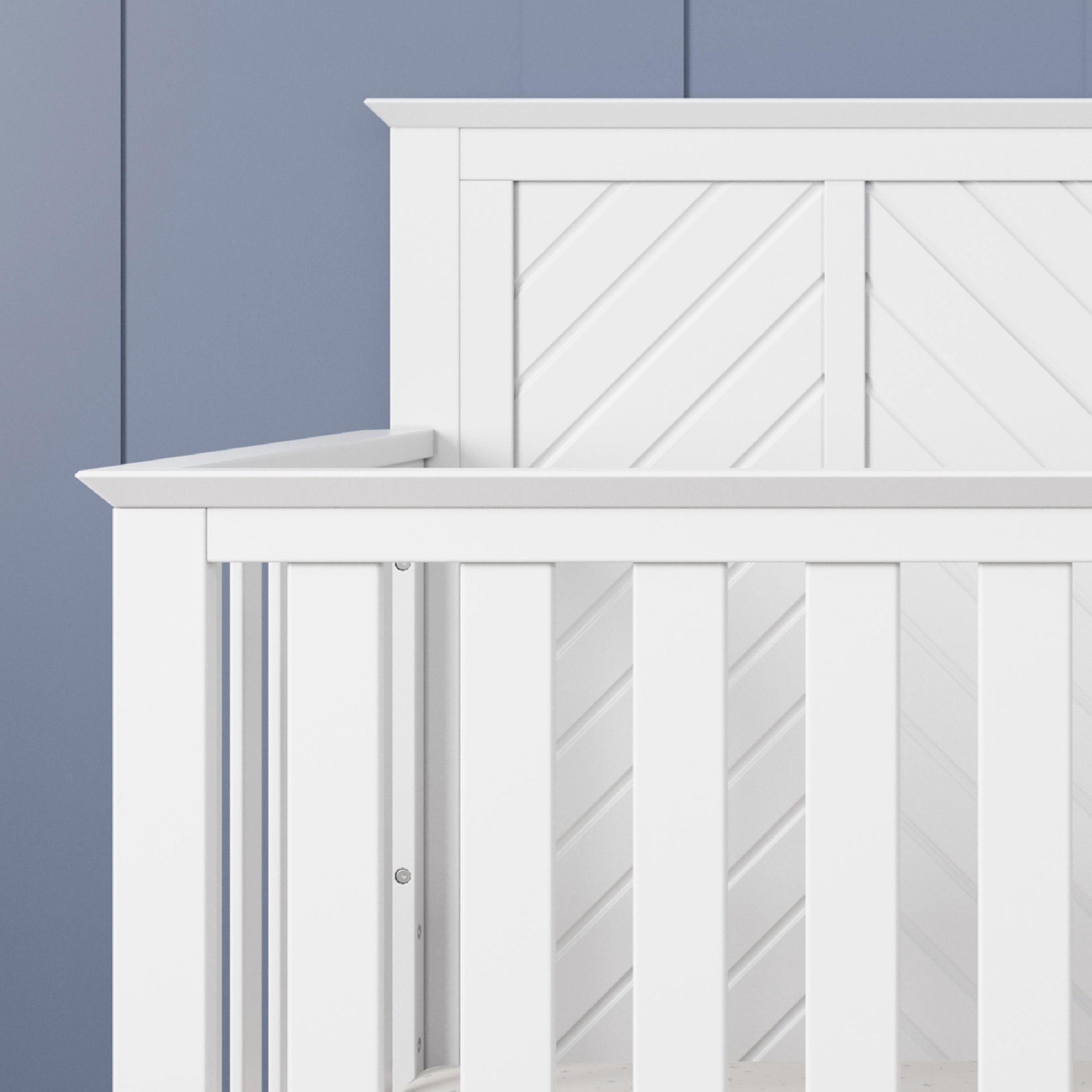 Atwood 4-in-1 Convertible Crib, Matte White