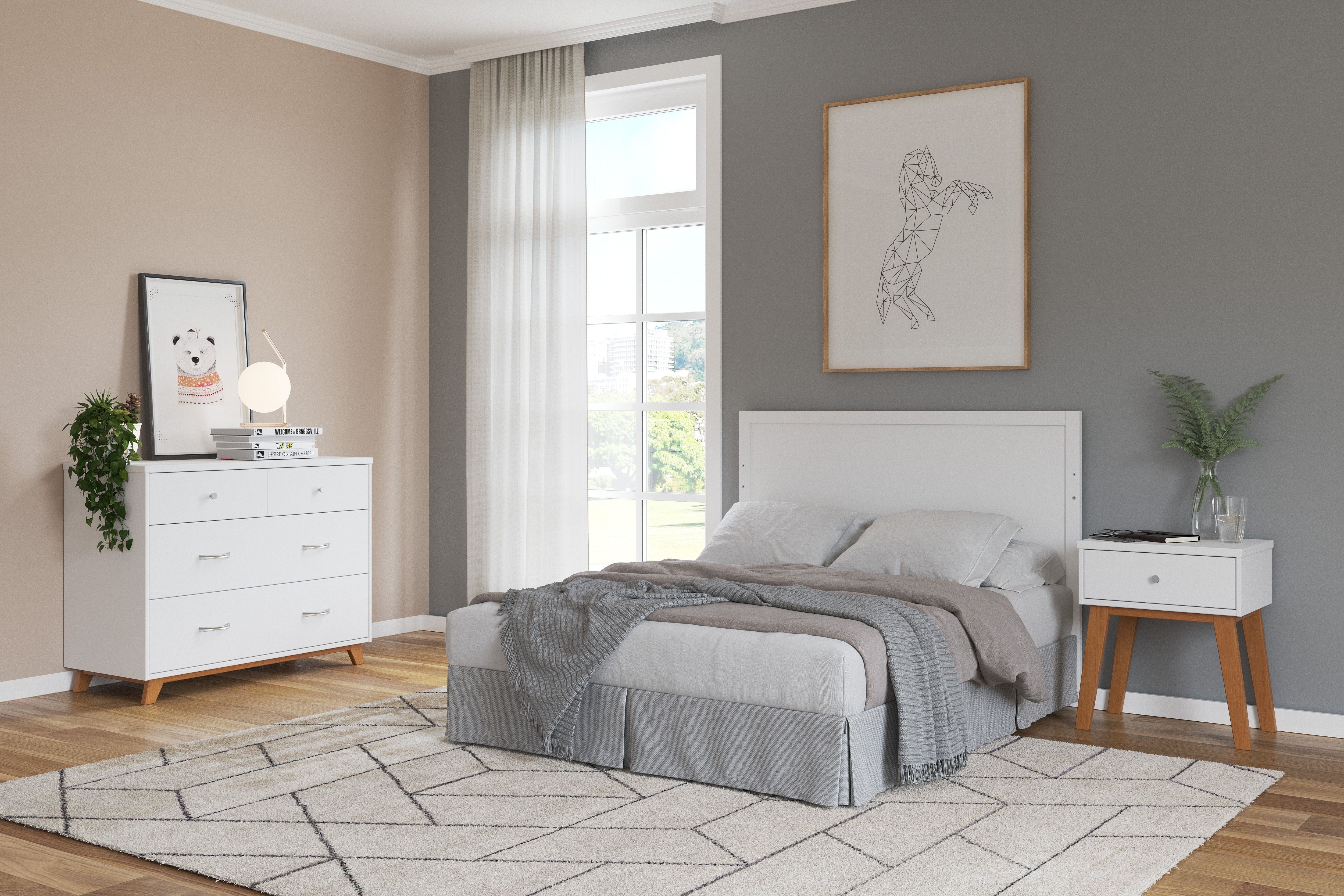 Soho Nightstand White Natural