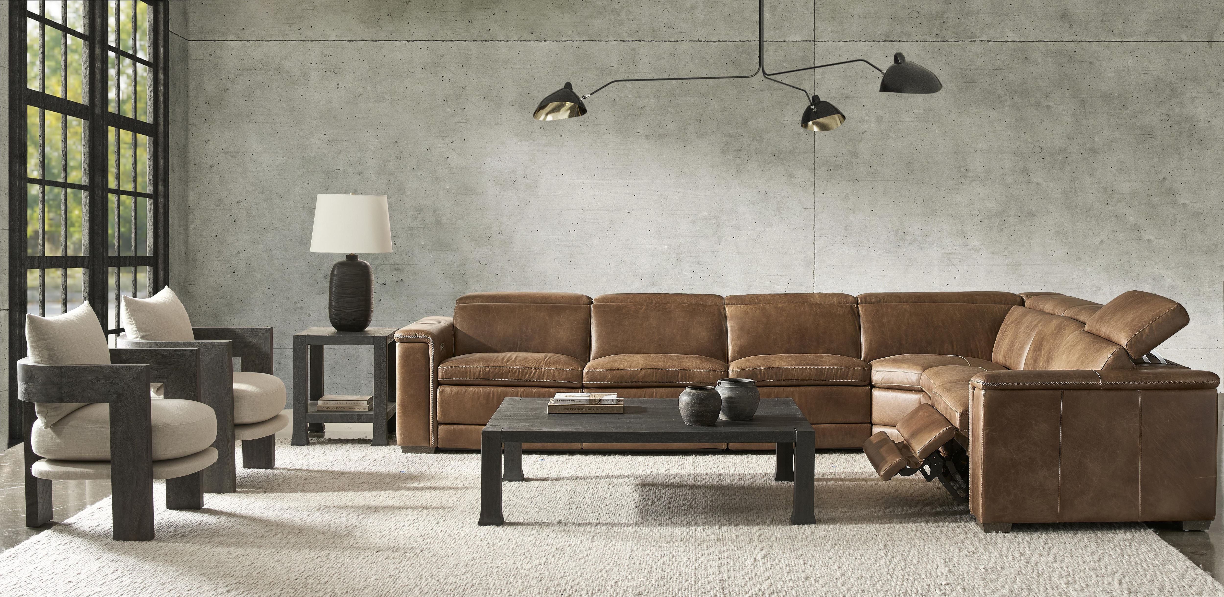 Bernhardt Furniture – Lioni Leather Power Motion Sectional