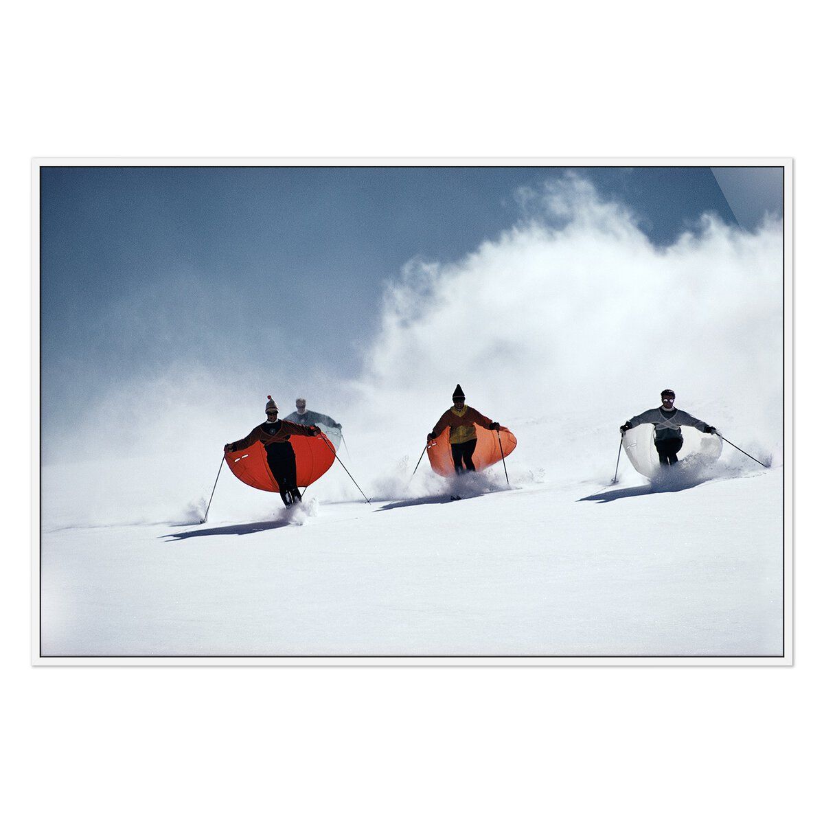 Caped Skiers By Slim Aarons