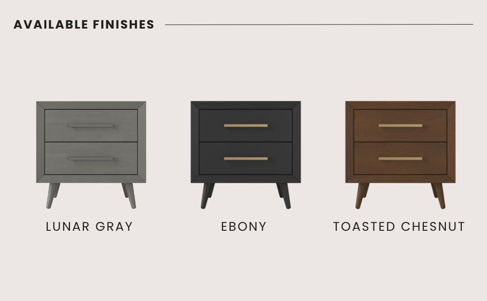 Cranbrook Nightstand, Lunar Gray