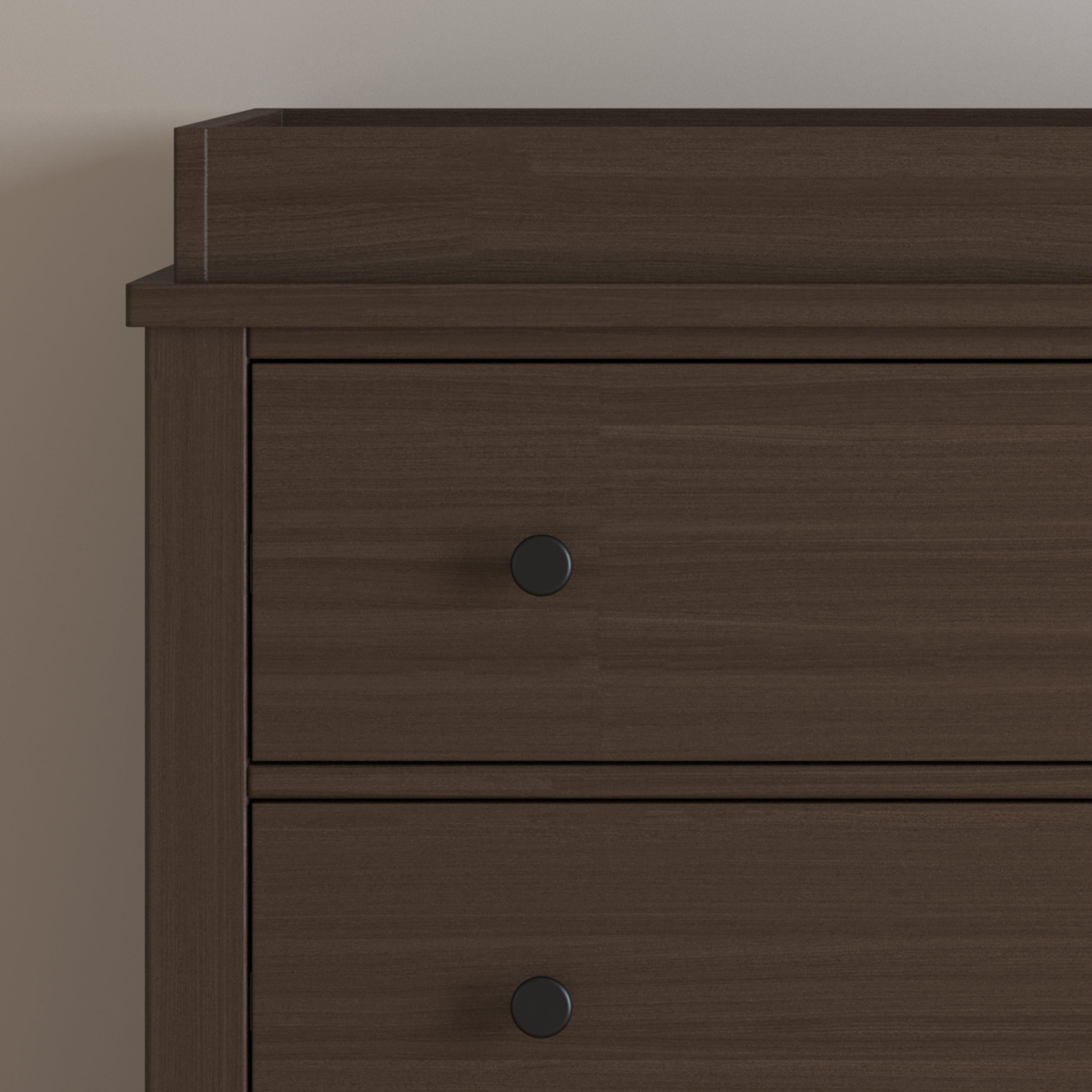 Harmony 3-Drawer Dresser With Changing Table Topper, Brushed Truffle