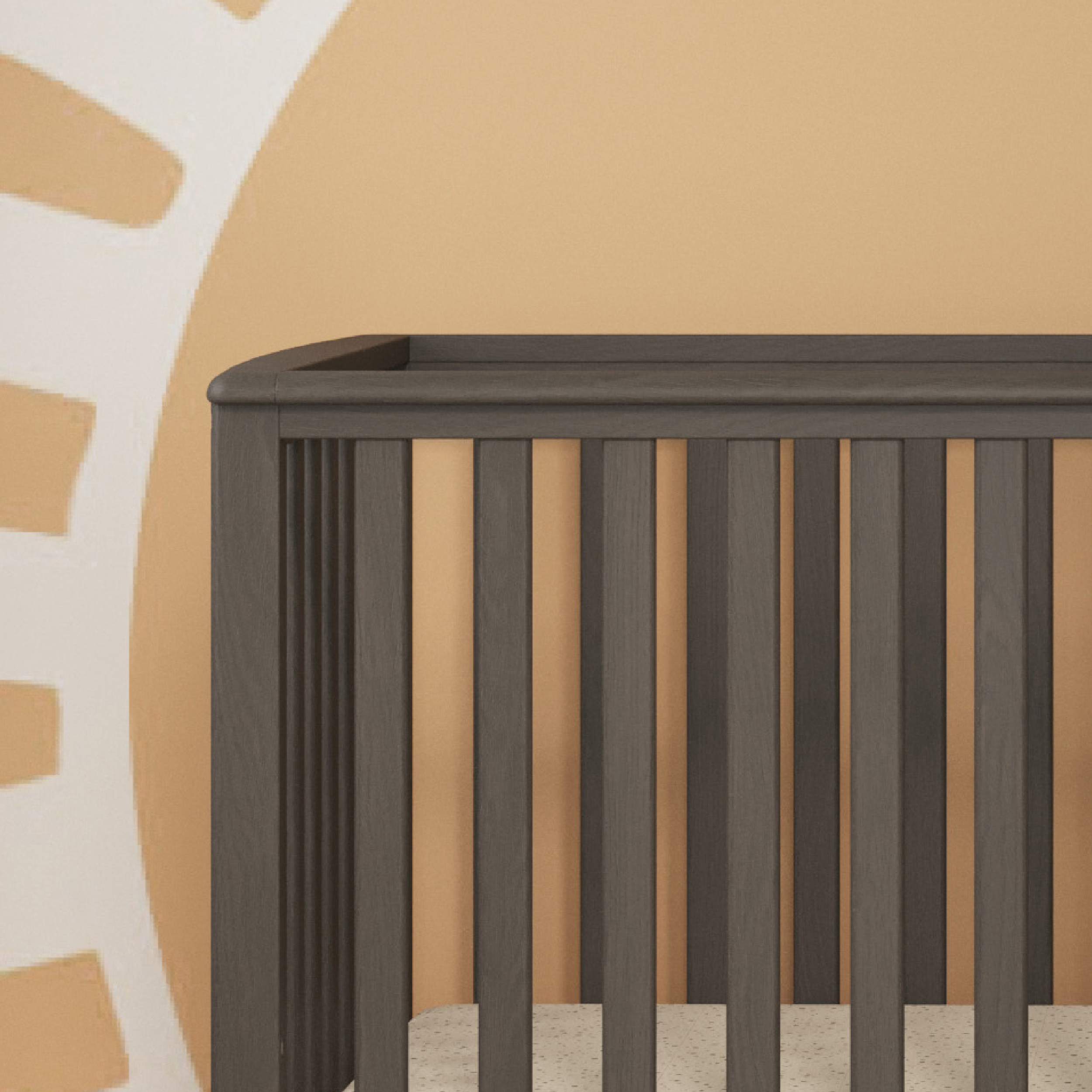 London 4-in-1 Convertible Crib, Dapper Gray