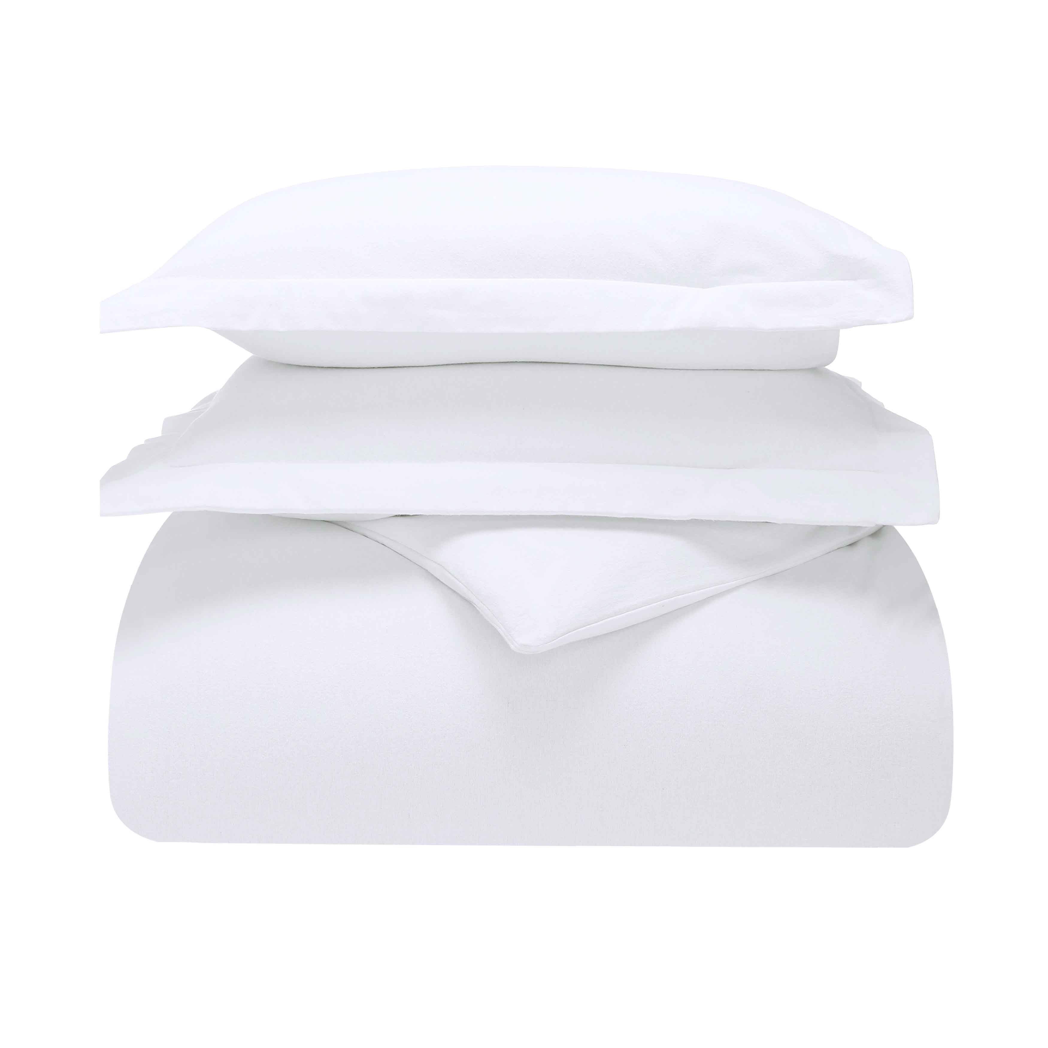 Rome Flannel Cotton Fuzzy Warm Solid Duvet Cover Set - Duvet Cover Set by Superior Brand