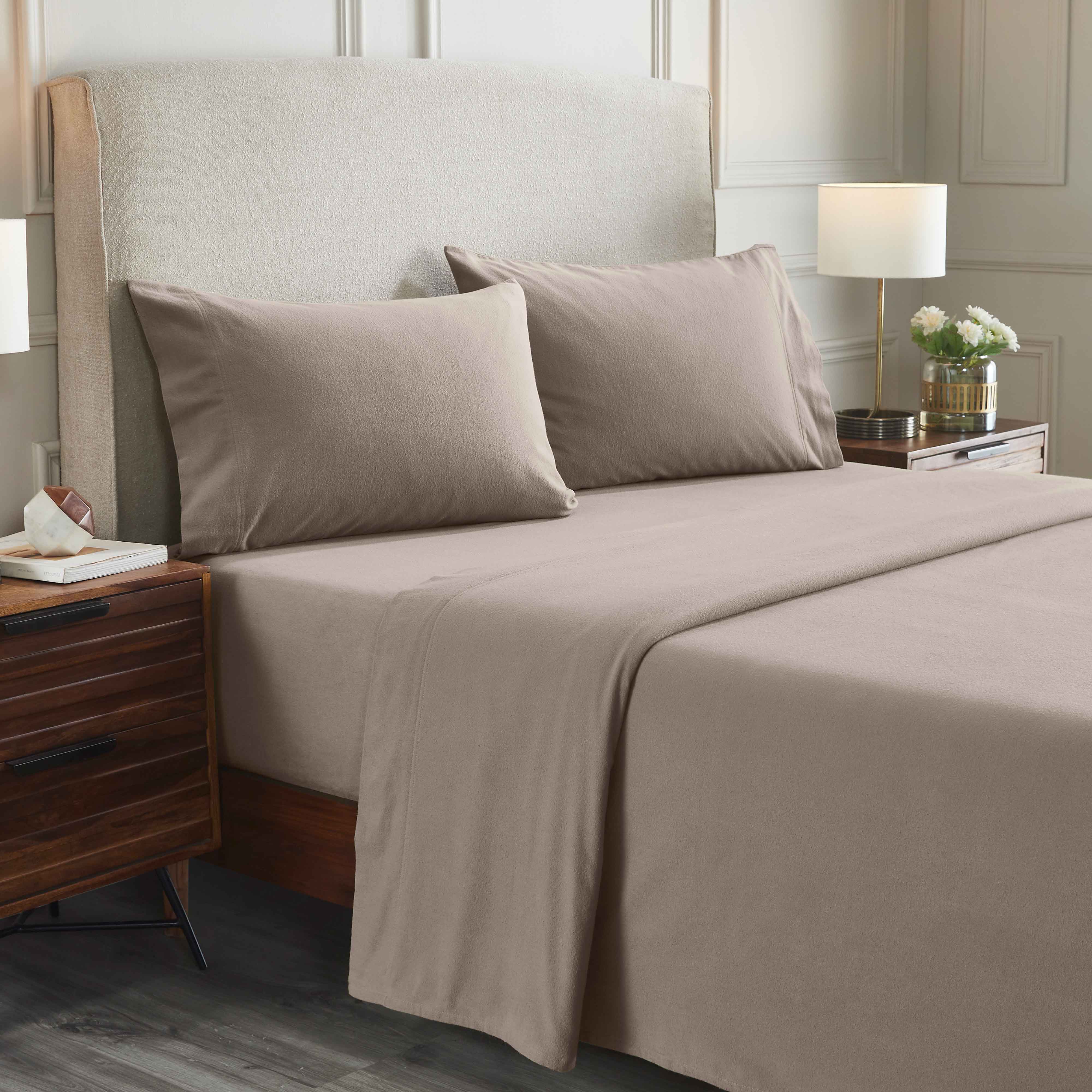 100% Cotton Flannel Sheet Set Solid Deep Pocket Fuzzy Warm Rome - Sheet Set by Superior Brand
