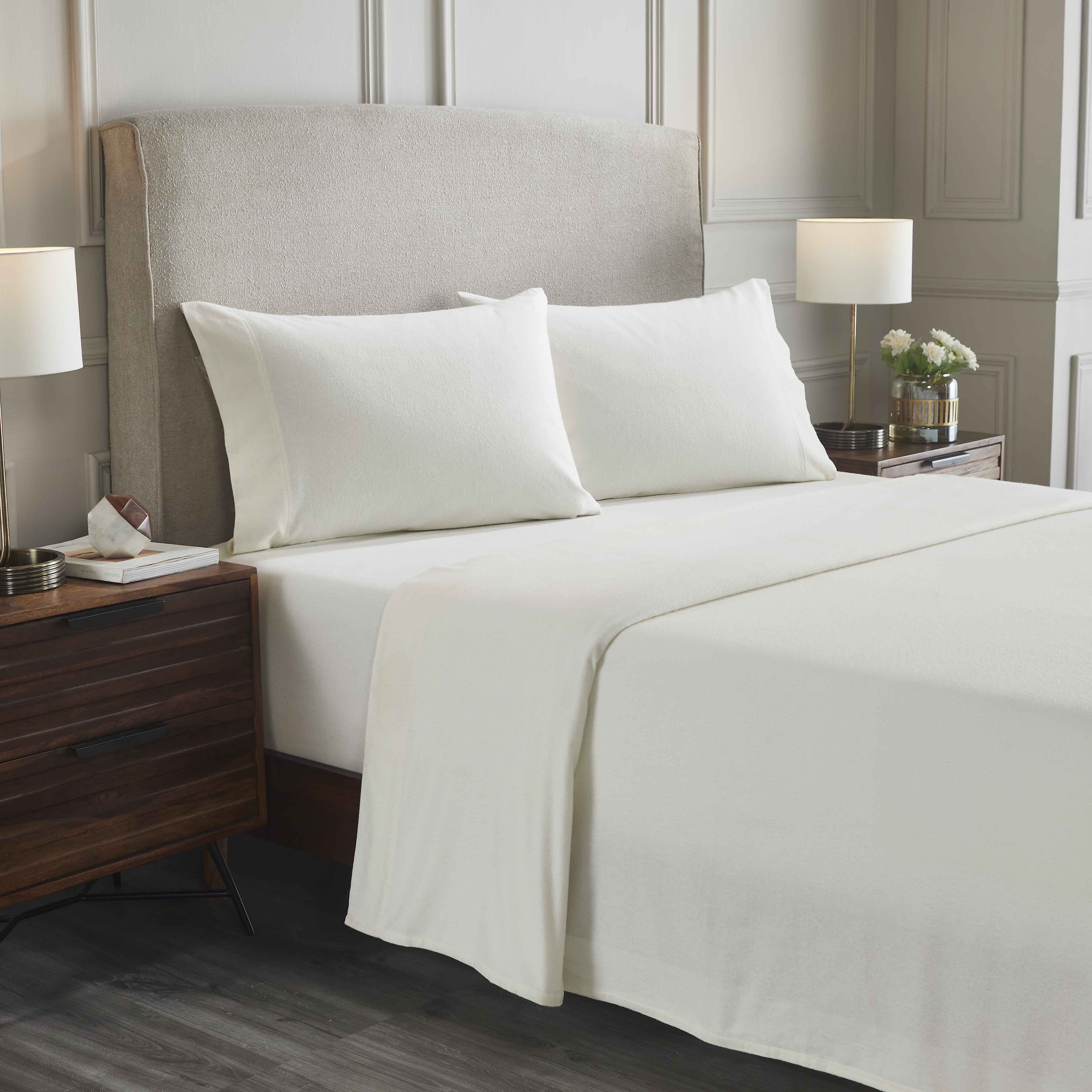 100% Cotton Flannel Sheet Set Solid Deep Pocket Fuzzy Warm Rome - Sheet Set by Superior Brand