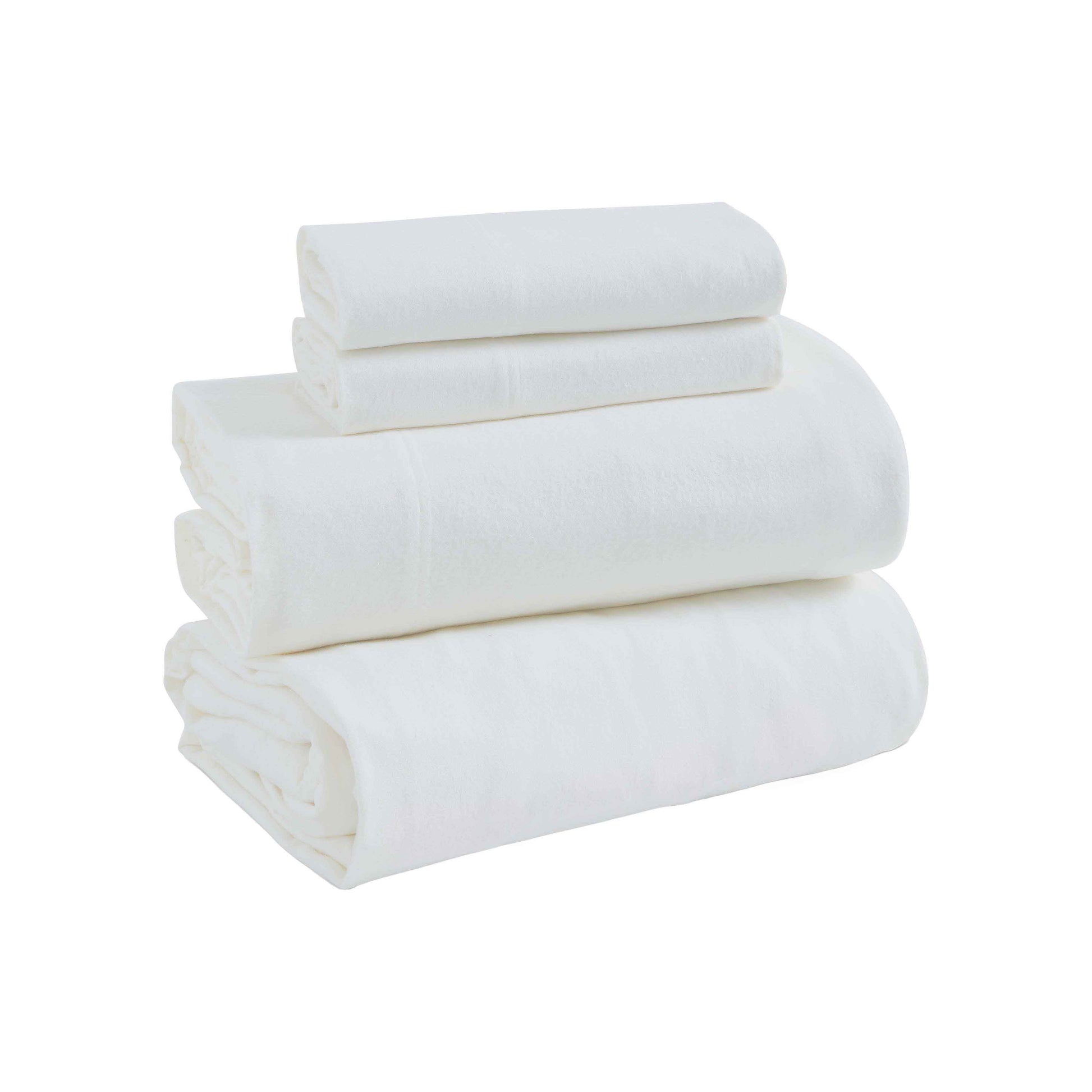 100% Cotton Flannel Sheet Set Solid Deep Pocket Fuzzy Warm Rome - Sheet Set by Superior Brand
