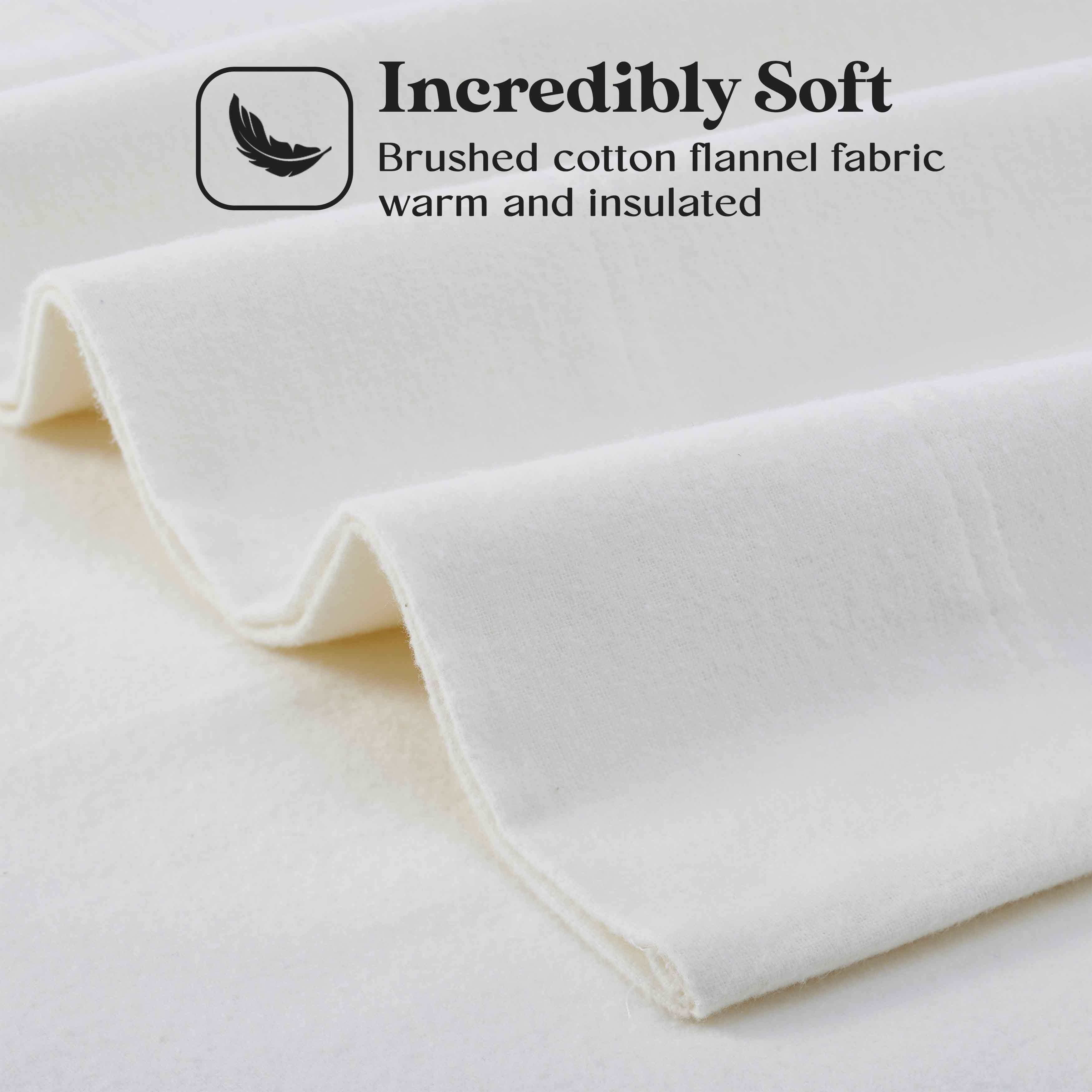 100% Cotton Flannel Sheet Set Solid Deep Pocket Fuzzy Warm Rome - Sheet Set by Superior Brand