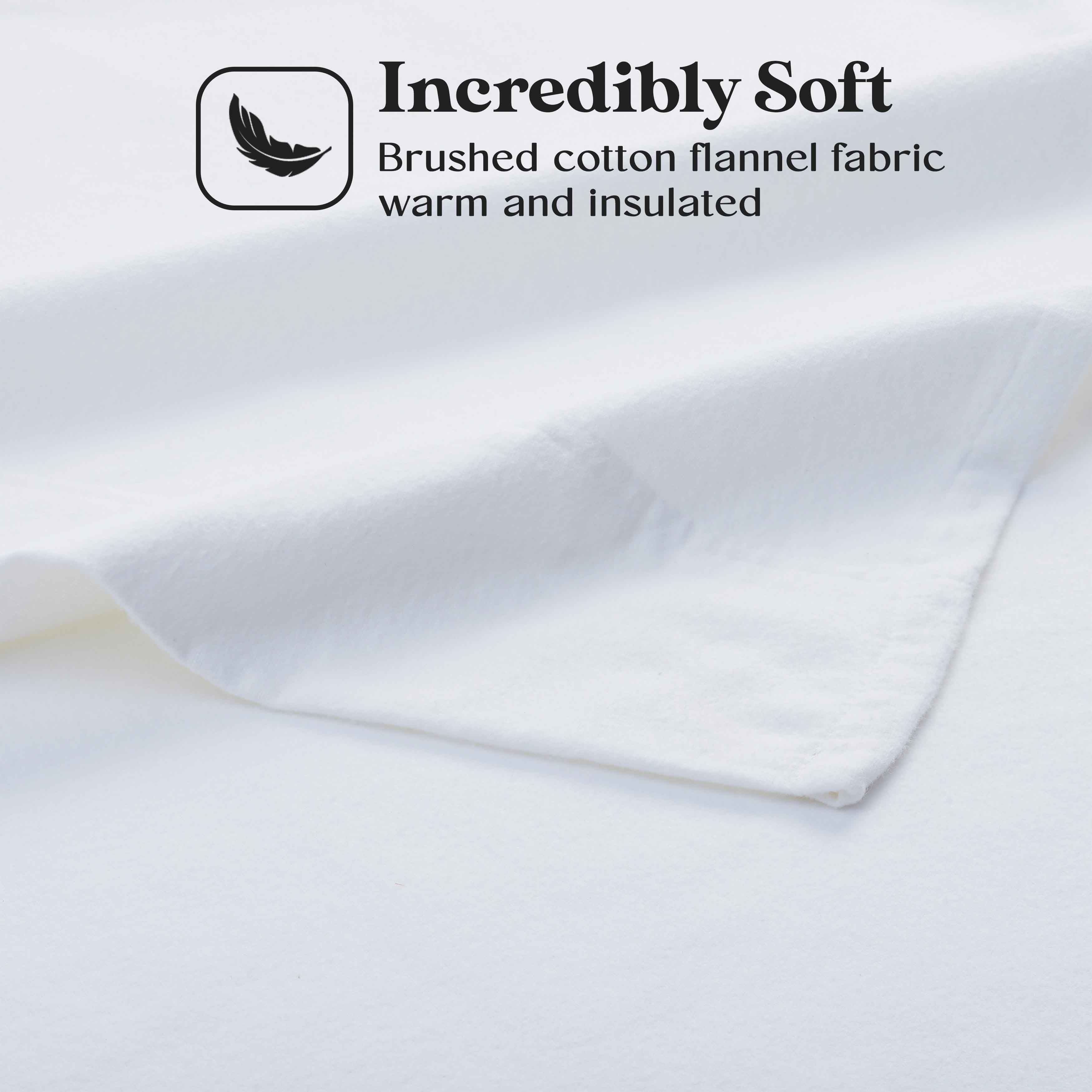 100% Cotton Flannel Sheet Set Solid Deep Pocket Fuzzy Warm Rome - Sheet Set by Superior Brand