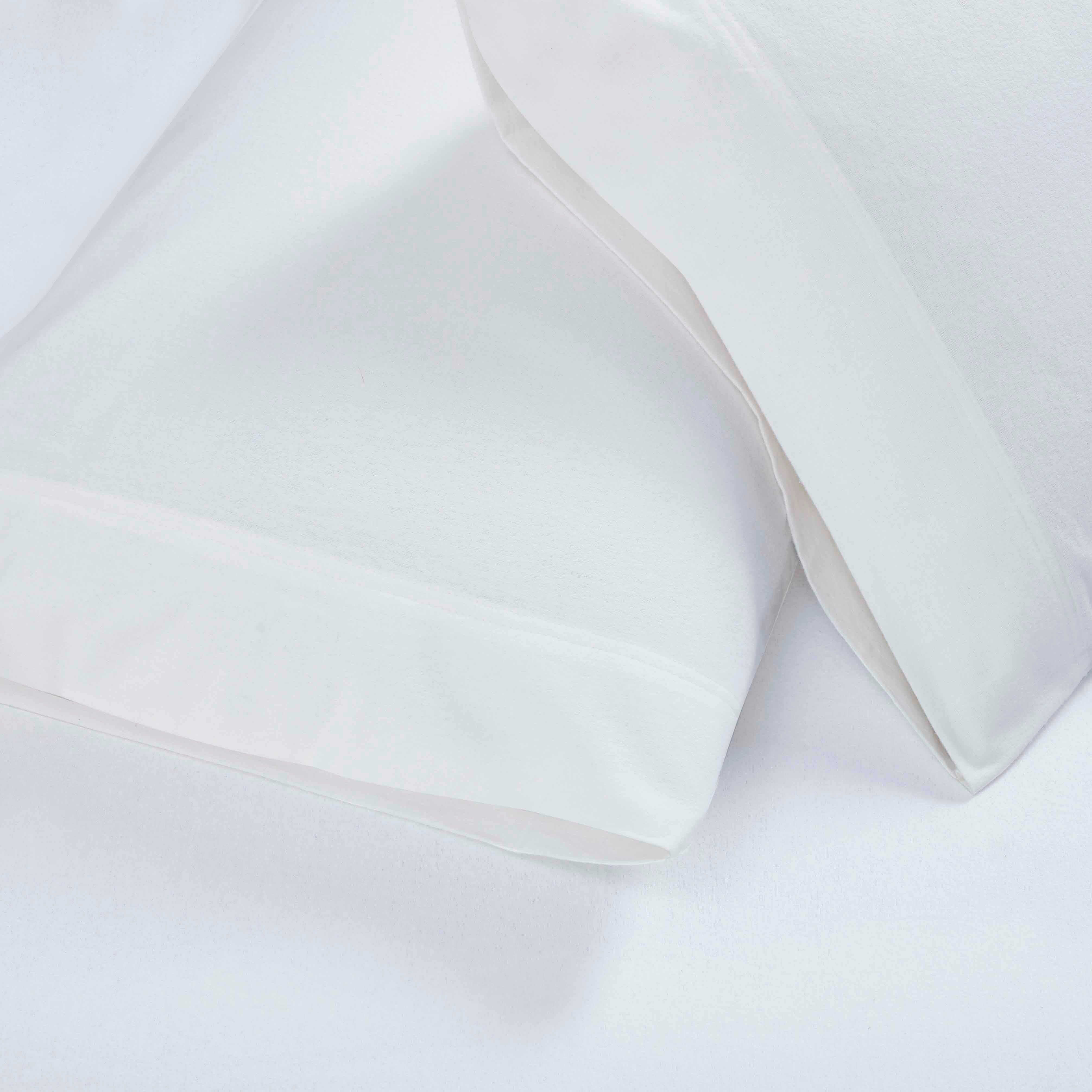 Rome Flannel Cotton Solid Fuzzy Pillowcases, Set of 2 - Pillowcases by Superior Brand