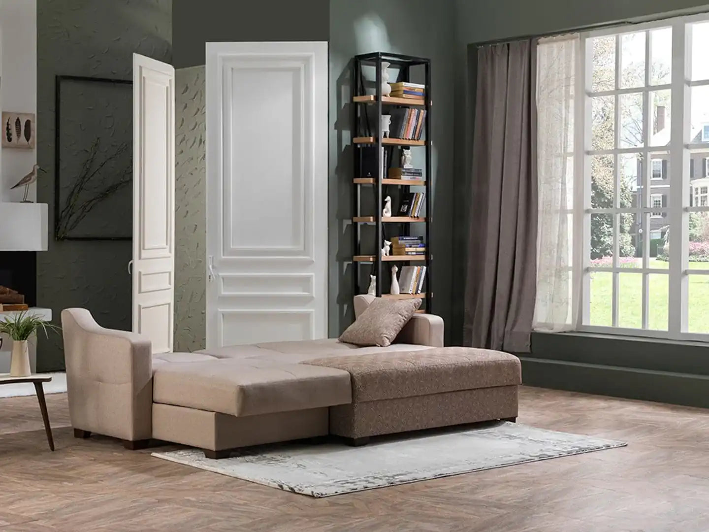 TAHOE Convertible Sectional Sofa with Reversible Chaise & Storage – 102” Wide, Modern & Space-Saving - Best Buy Furniture