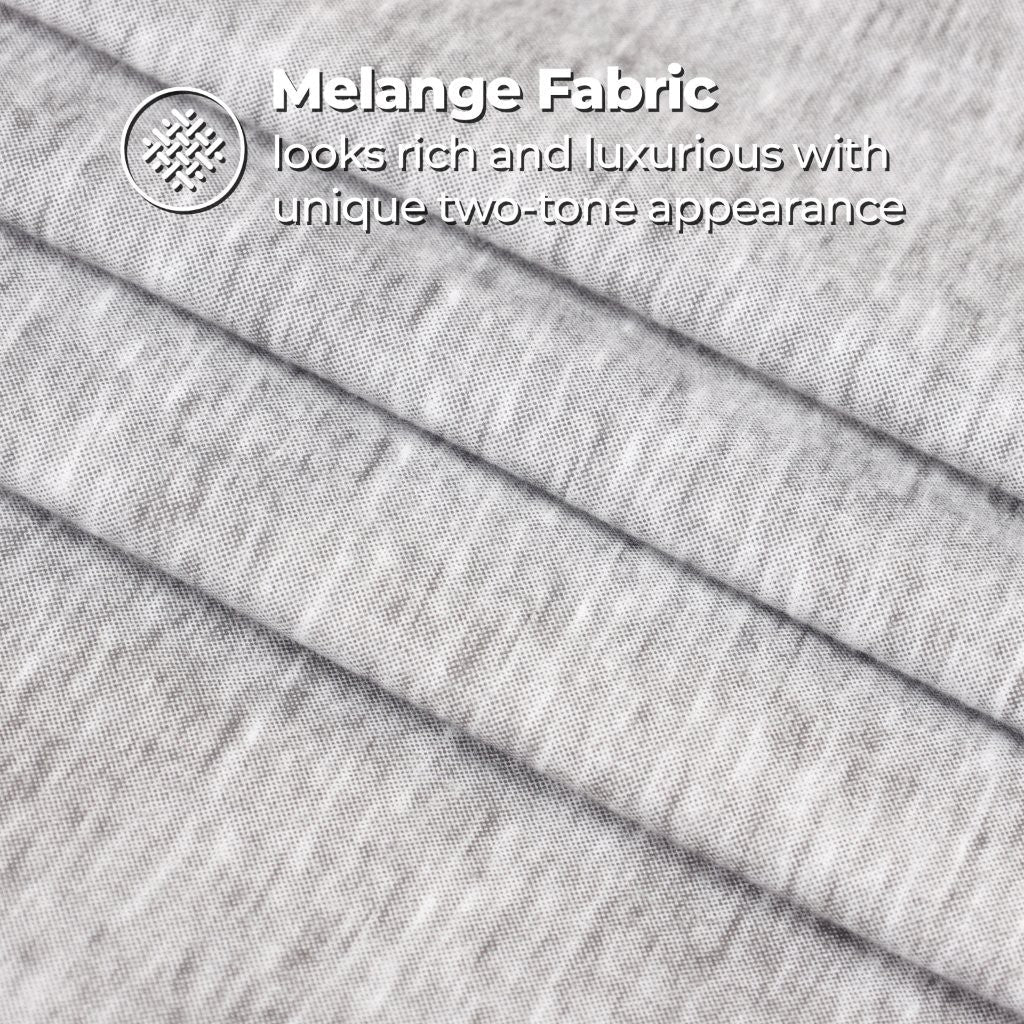 Superior Melange Flannel Cotton Two-Toned Fuzzy Pillowcases, Set of 2 - Pillowcases by Superior Brand