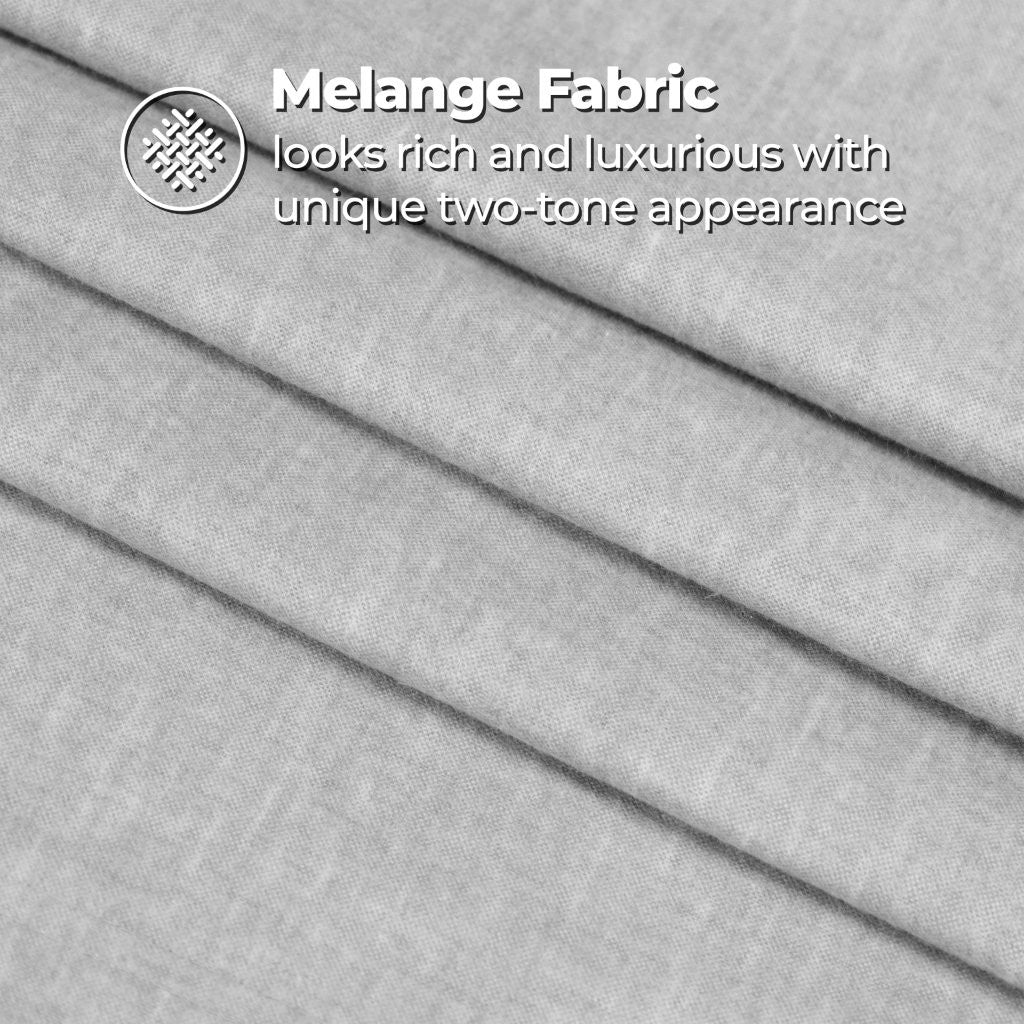 Superior Melange Flannel Cotton Two-Toned Fuzzy Pillowcases, Set of 2 - Pillowcases by Superior Brand