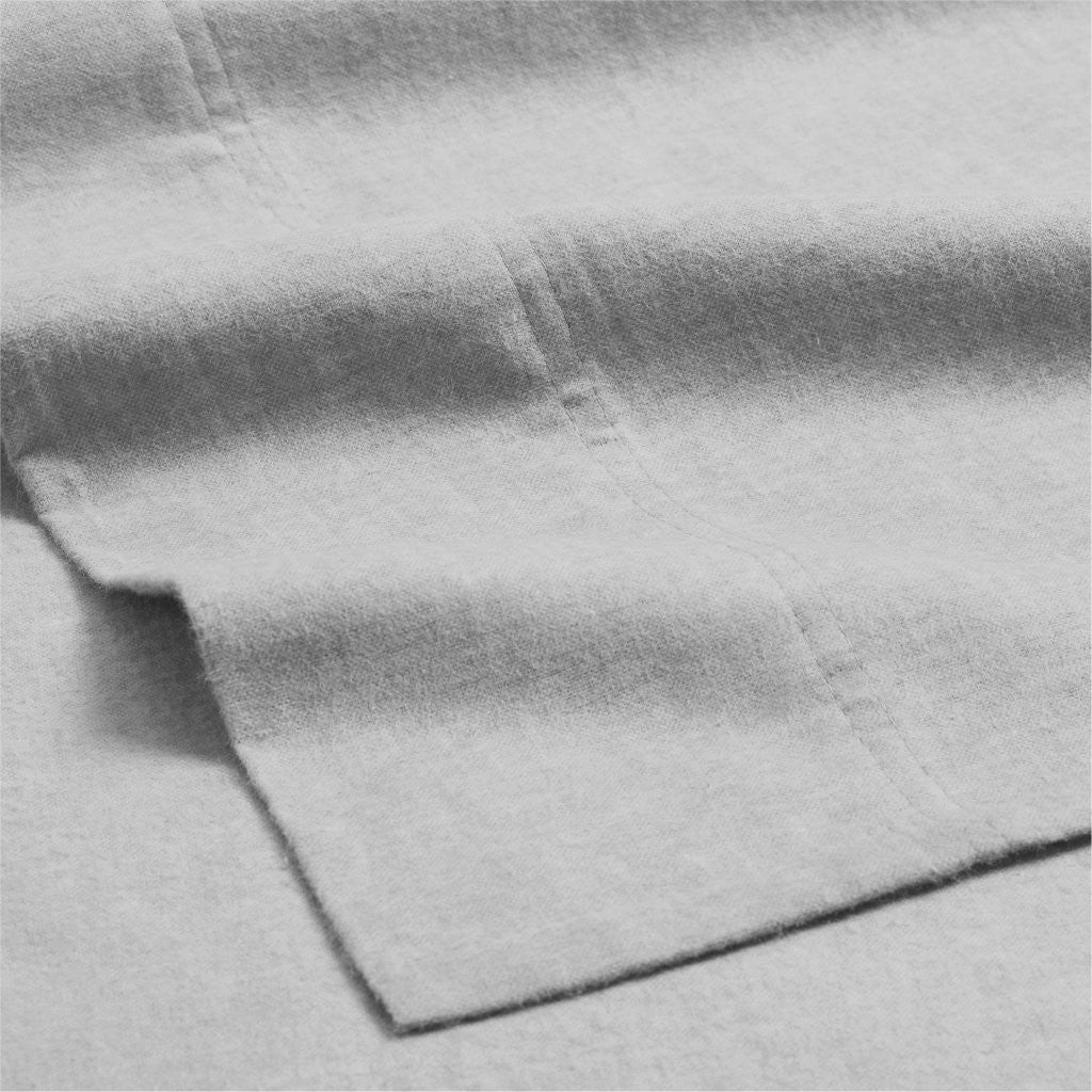 Superior Melange Flannel Cotton Two-Toned Fuzzy Pillowcases, Set of 2 - Pillowcases by Superior Brand
