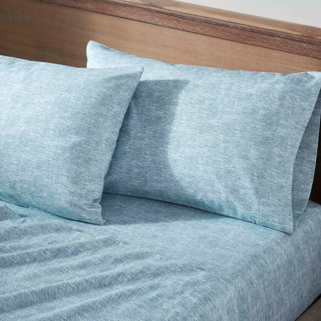 Superior Melange Flannel Cotton Two-Toned Fuzzy Pillowcases, Set of 2 - Pillowcases by Superior Brand