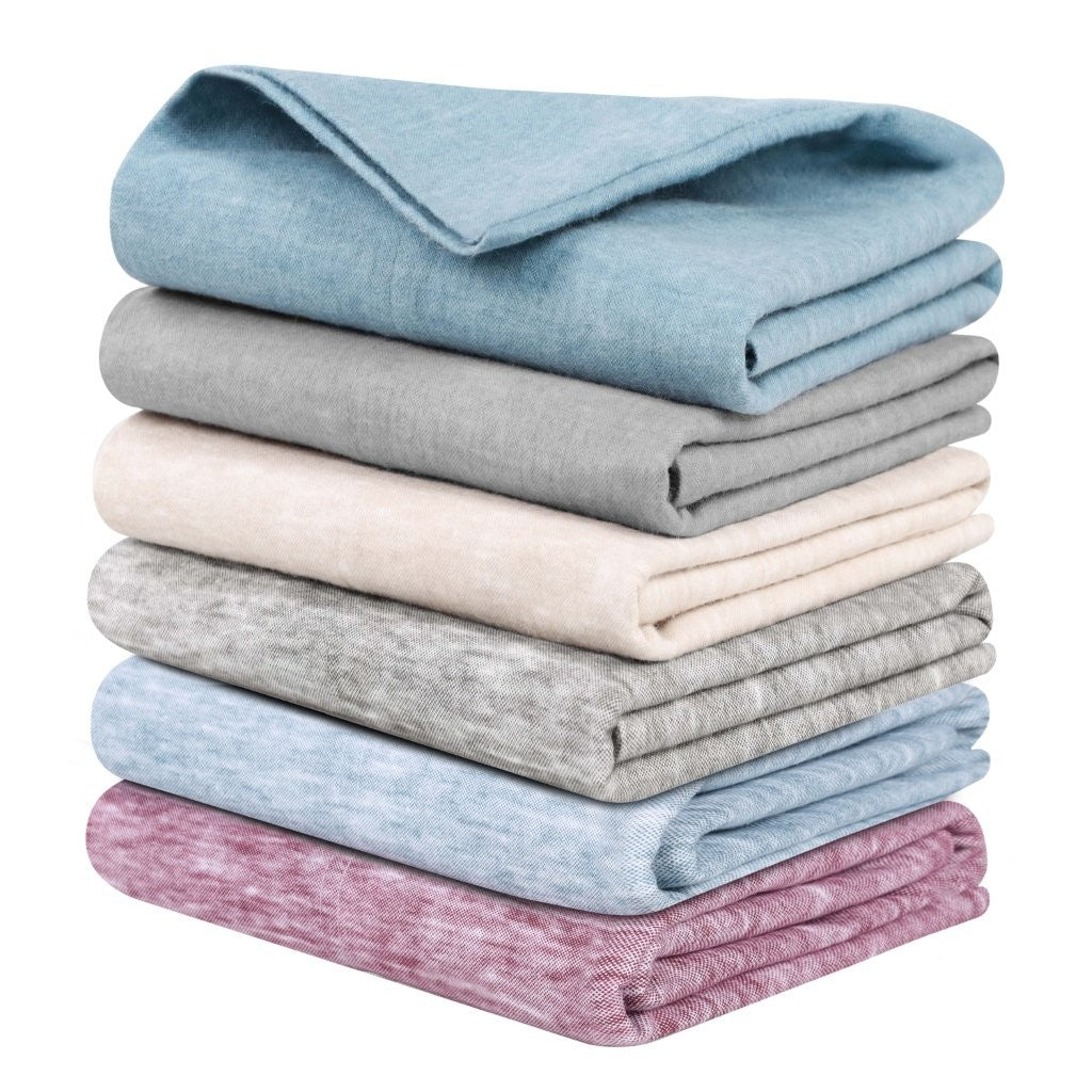 Superior Melange Flannel Cotton Two-Toned Fuzzy Pillowcases, Set of 2 - Pillowcases by Superior Brand