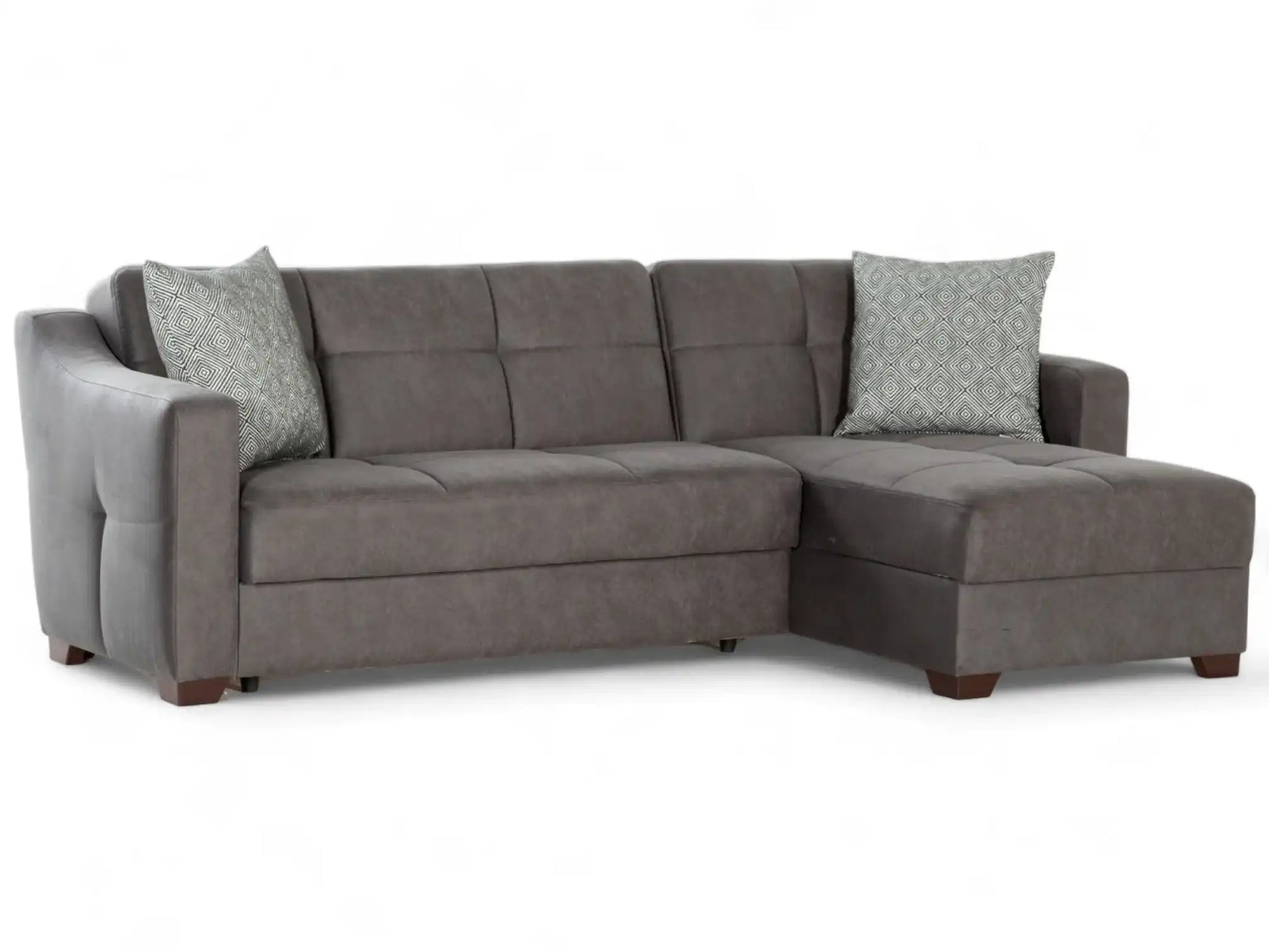 TAHOE Convertible Sectional Sofa with Reversible Chaise & Storage – 102” Wide, Modern & Space-Saving - Best Buy Furniture