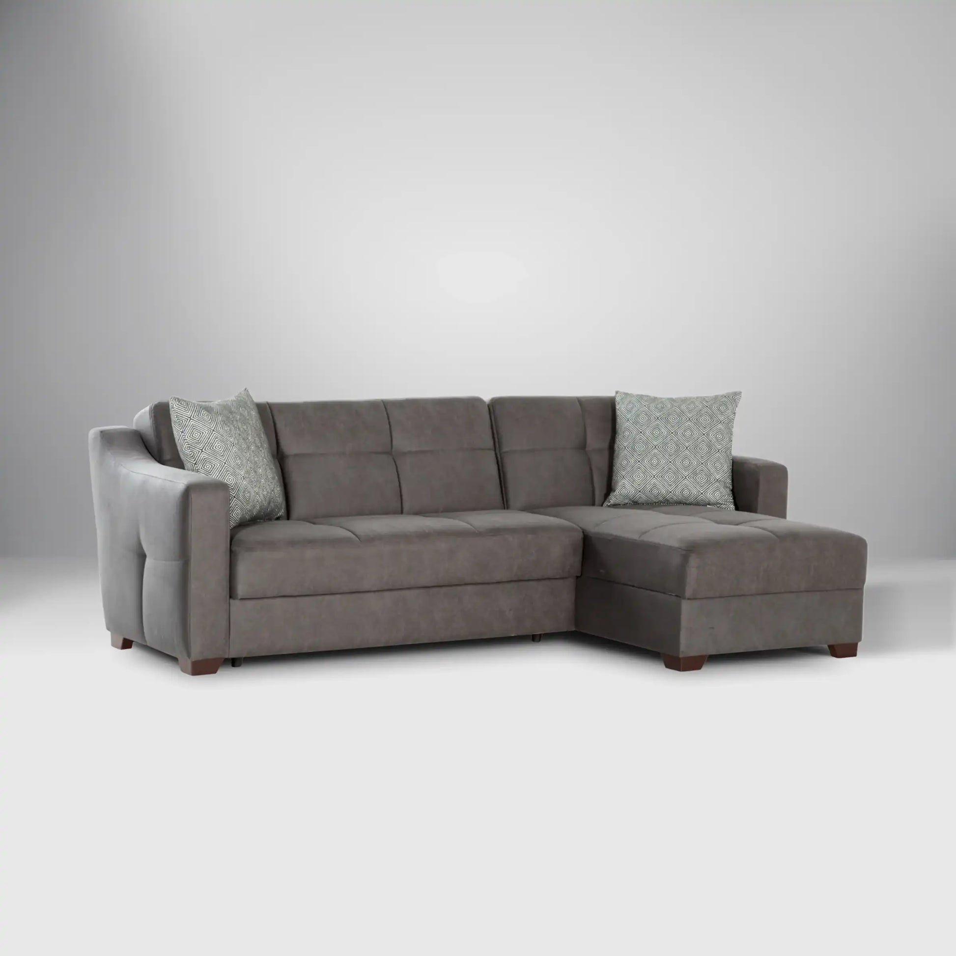 TAHOE Convertible Sectional Sofa with Reversible Chaise & Storage – 102” Wide, Modern & Space-Saving - Best Buy Furniture