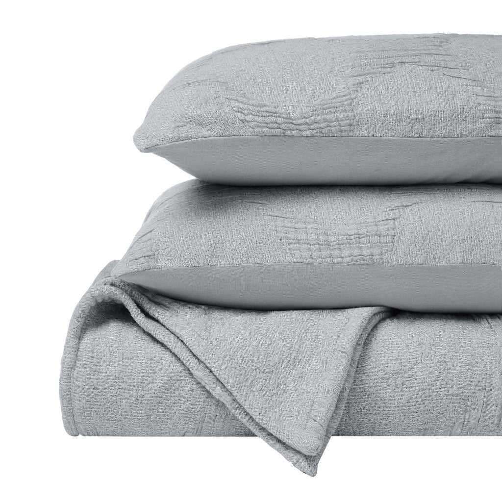 Tanta Cotton Medium Weight Textured Modern Circles Woven Coverlet - Coverlet by Superior Brand