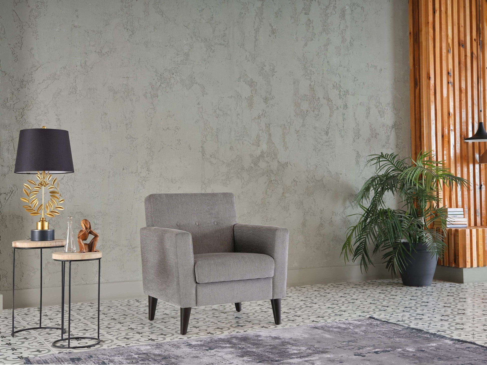 Theo Accent Chair & Ottoman - Best Buy Furniture