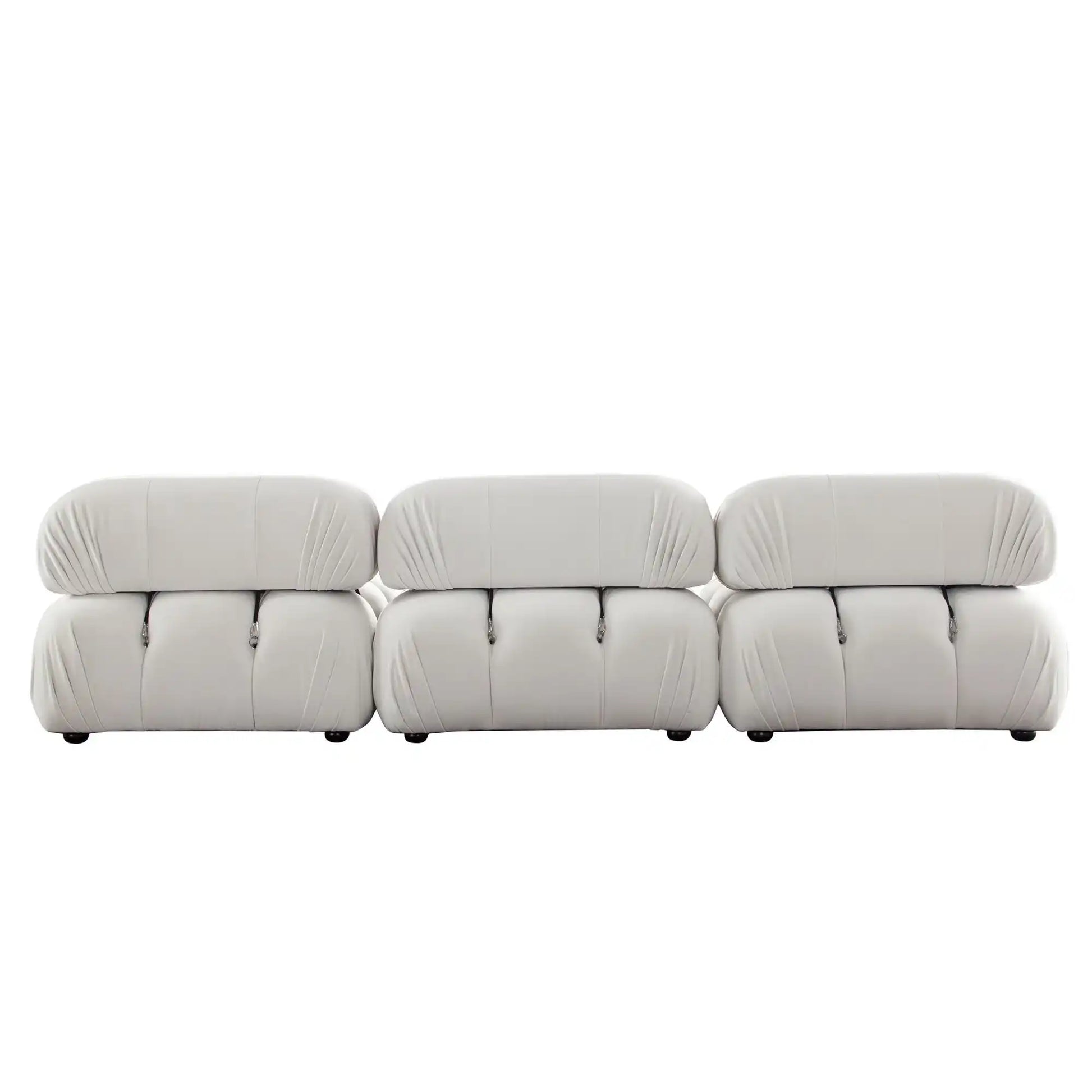 Paloma 4 Piece Reversible Sectional – Light Cream Velvet - Best Buy Furniture
