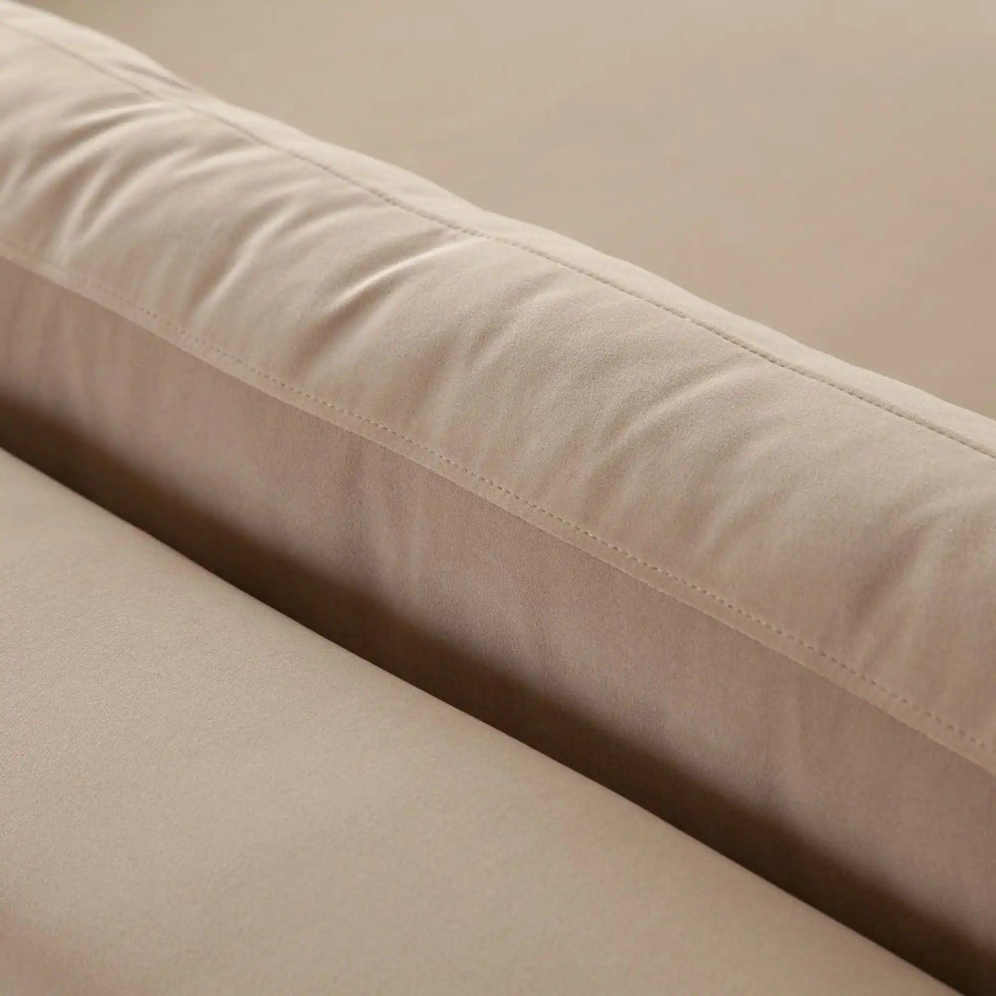 Rift Camel Performance Velvet Sofa - Best Buy Furniture
