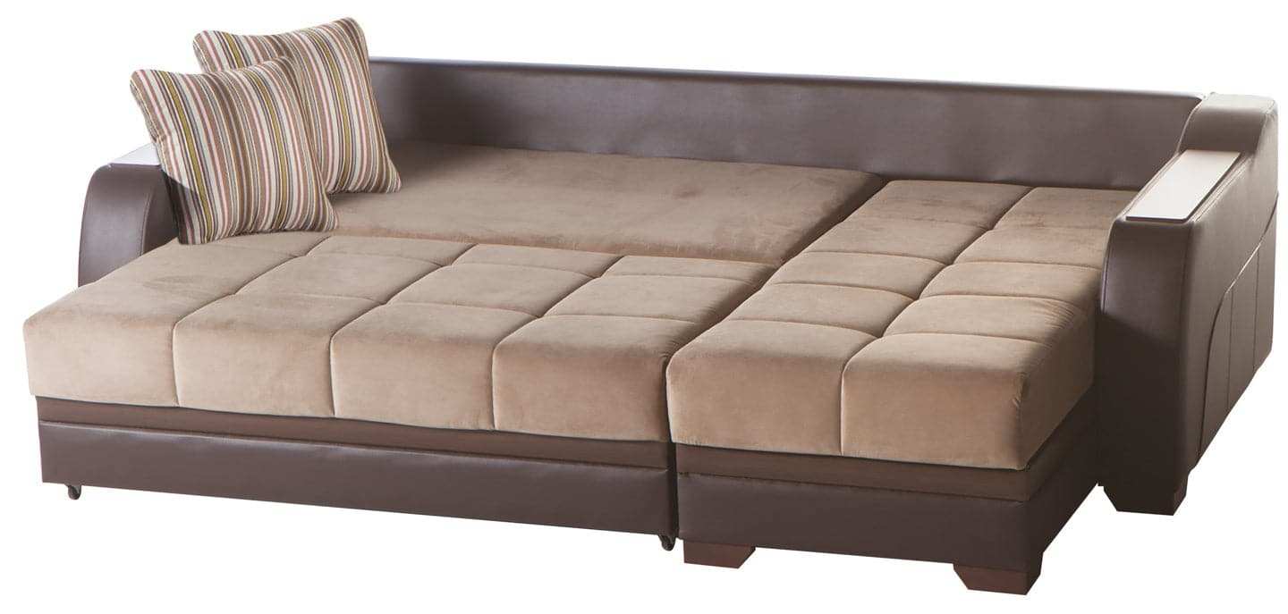 ULTRA Sleeper Sectional Sofa – 97” Wide, Reversible Chaise, Queen-Size Sleeper, Contemporary Comfort & Functionality - Best Buy Furniture