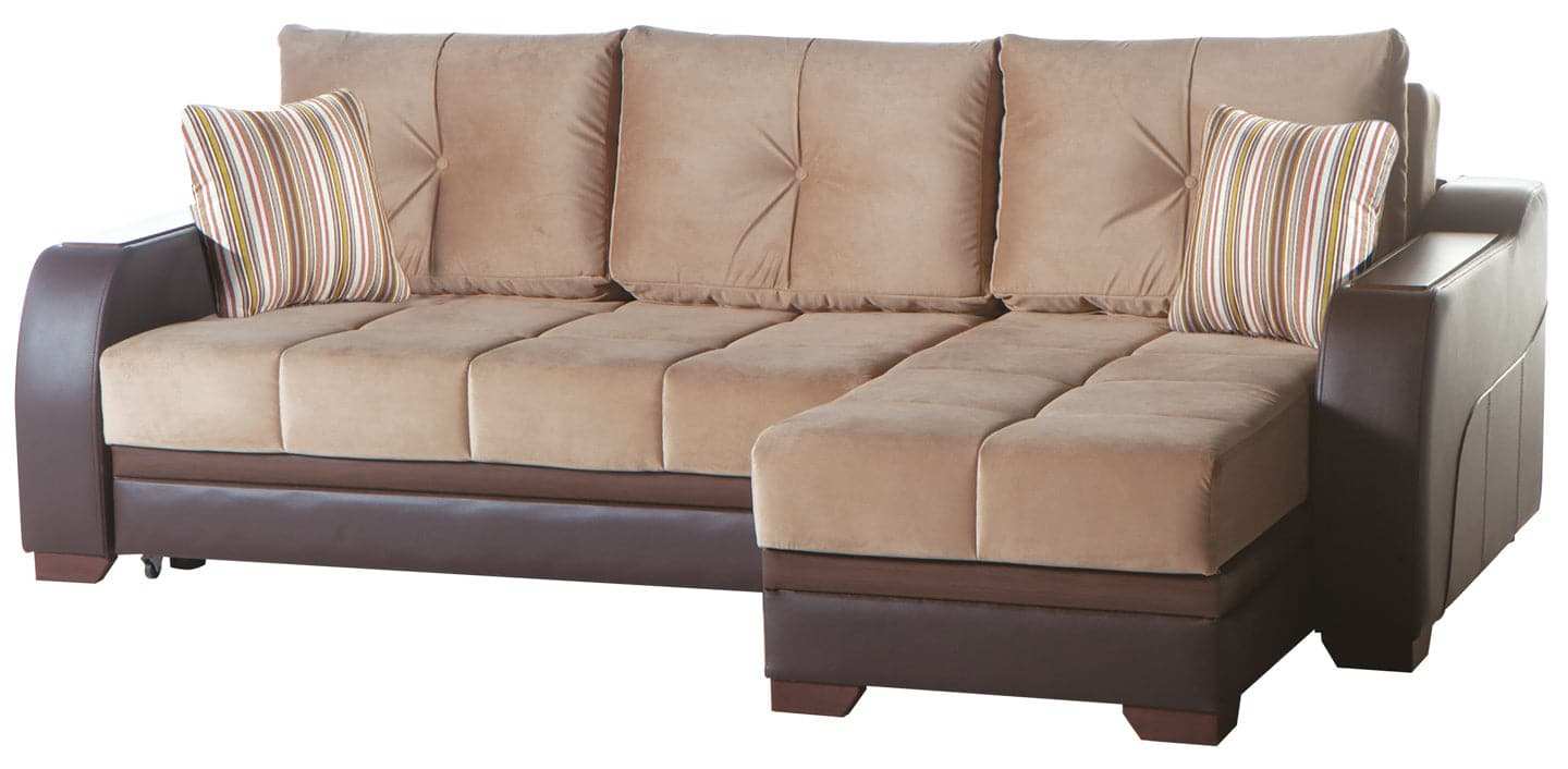 ULTRA Sleeper Sectional Sofa – 97” Wide, Reversible Chaise, Queen-Size Sleeper, Contemporary Comfort & Functionality - Best Buy Furniture