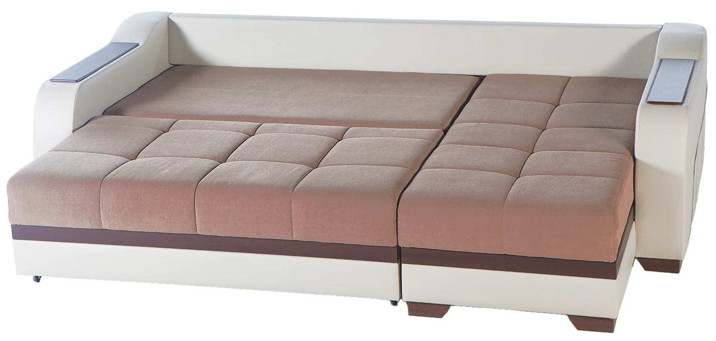 ULTRA Sleeper Sectional Sofa – 97” Wide, Reversible Chaise, Queen-Size Sleeper, Contemporary Comfort & Functionality - Best Buy Furniture
