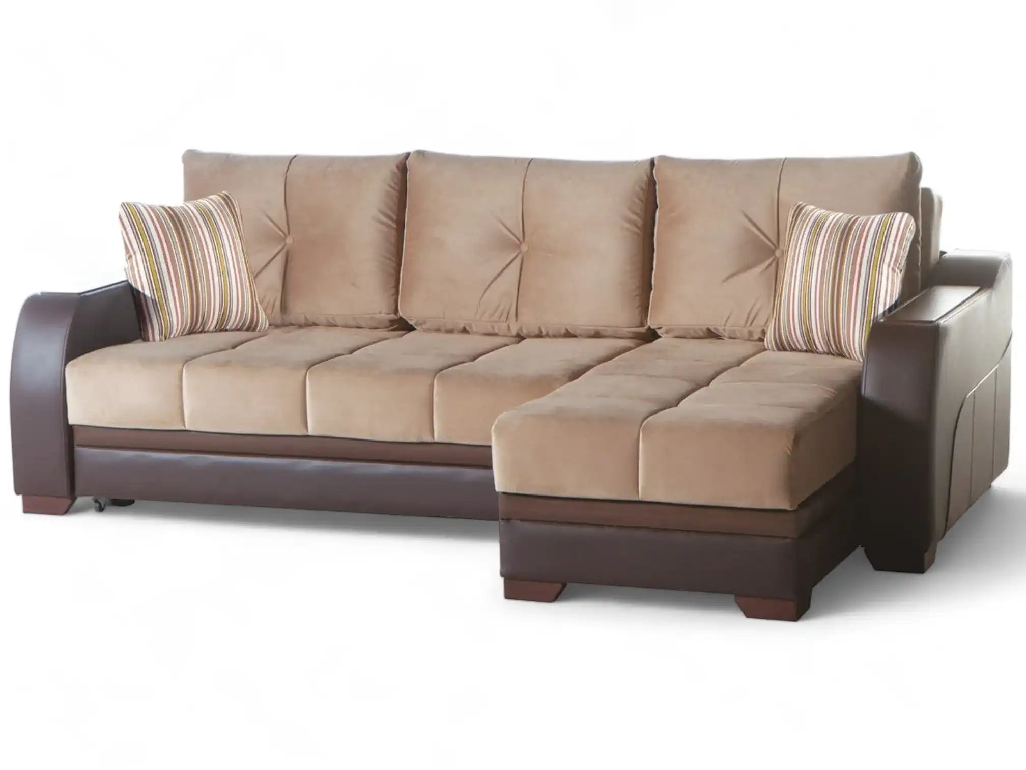 ULTRA Sleeper Sectional Sofa – 97” Wide, Reversible Chaise, Queen-Size Sleeper, Contemporary Comfort & Functionality - Best Buy Furniture