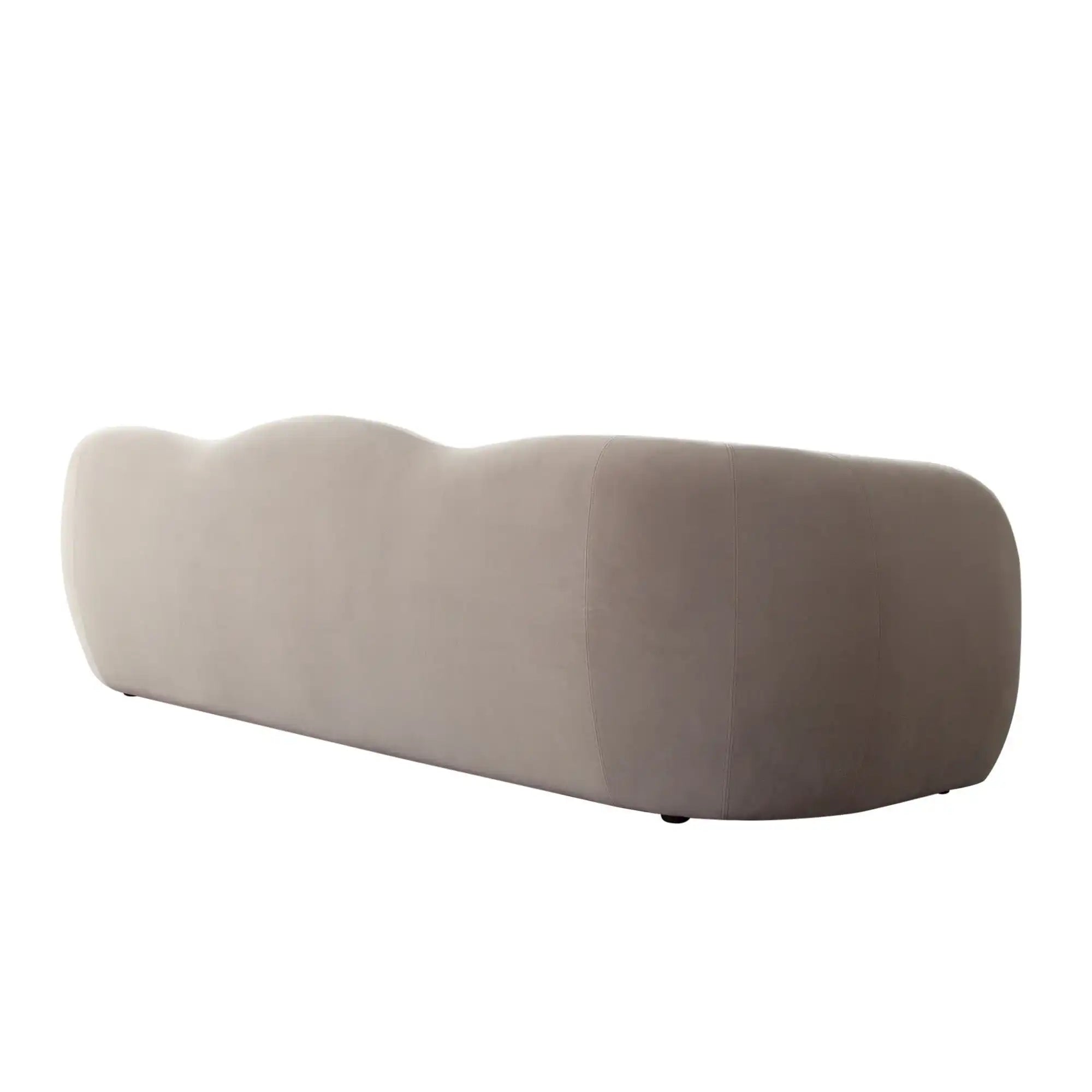 Maya Winter Mink Performance Velvet Sofa - Best Buy Furniture