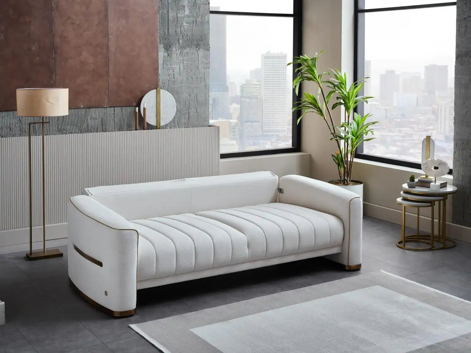 Veronica 94" Wide Convertible Sleeper Sofa – Modern Luxury Design - Best Buy Furniture
