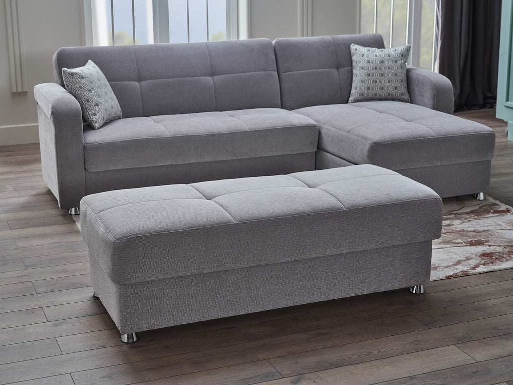 Vision 2-Piece L-Shaped Sleeper Sectional Sofa – 102” Wide, Reversible Chaise, Modern Comfort & Functionality - Best Buy Furniture