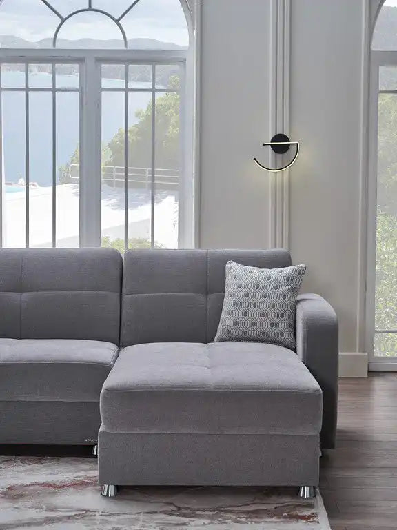 Vision 2-Piece L-Shaped Sleeper Sectional Sofa – 102” Wide, Reversible Chaise, Modern Comfort & Functionality - Best Buy Furniture