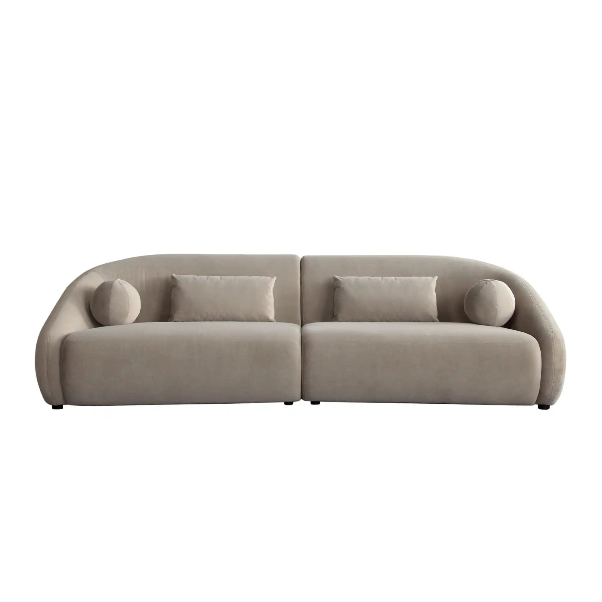 Lena 2 Piece Fawn Alpaca Fabric Sofa - Best Buy Furniture